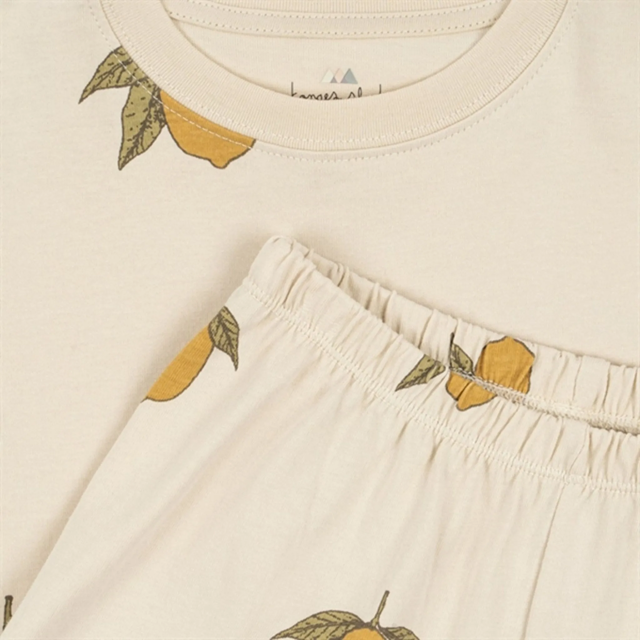 Oversized Konges Sljd Mon Grand Citron 2-pack Lin Set