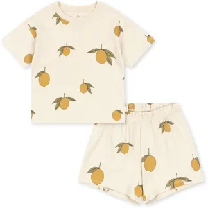 Oversized Konges Sljd Mon Grand Citron 2-pack Lin Set Artisanal