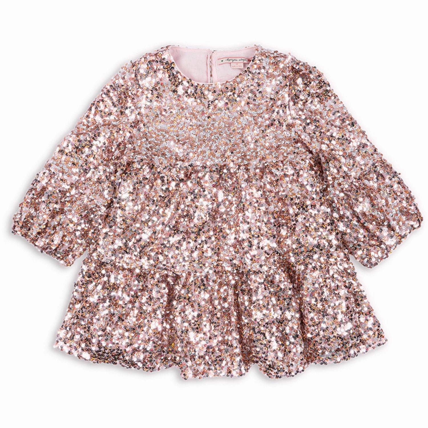 Oversized Konges Sljd Grey/Rosa Lila Sequins Dress Velvet