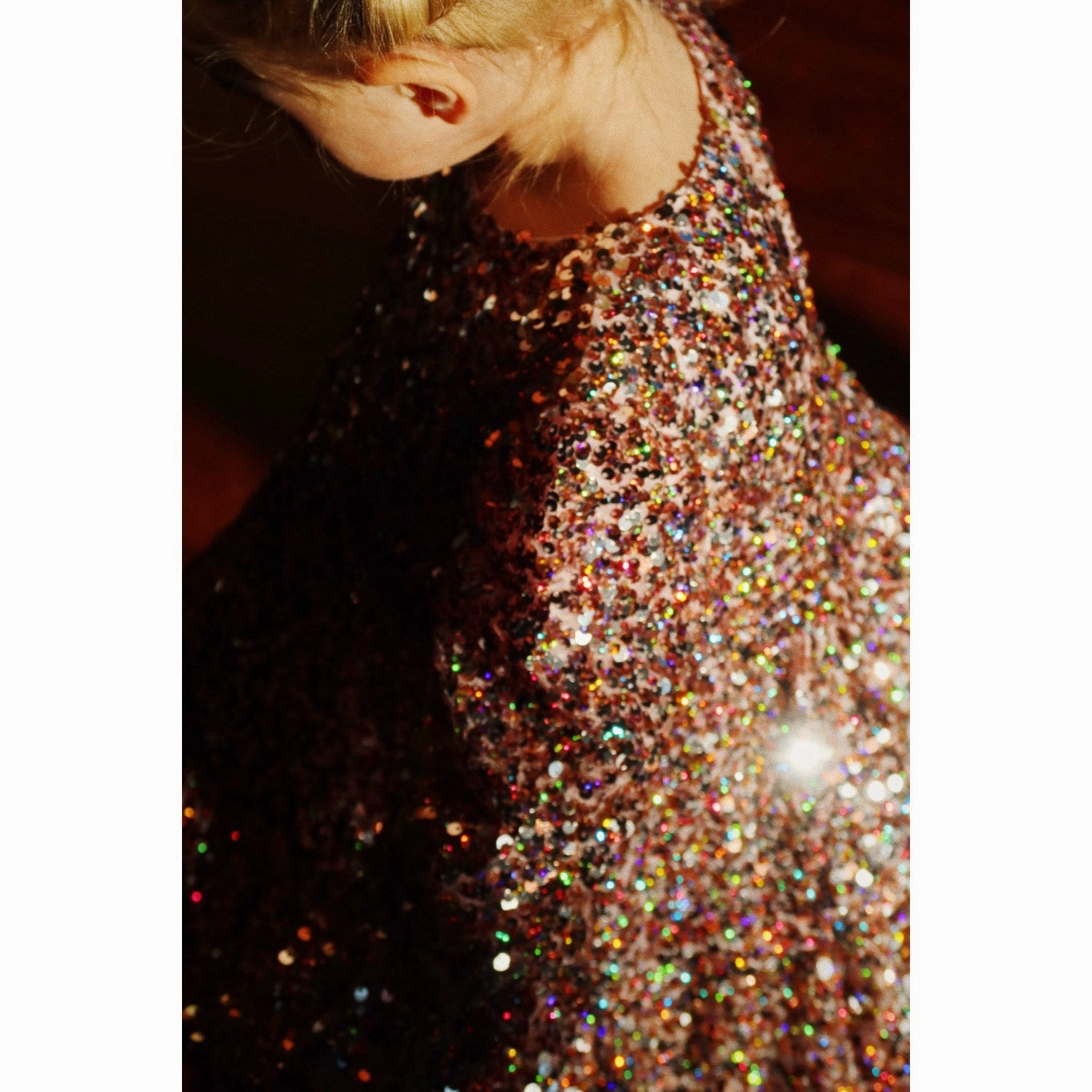 Oversized Konges Sljd Grey/Rosa Lila Sequins Dress