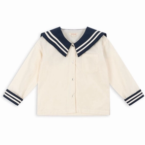 Oversized Konges Sljd Navy Blazer Sailor Shirt Gots Nylon