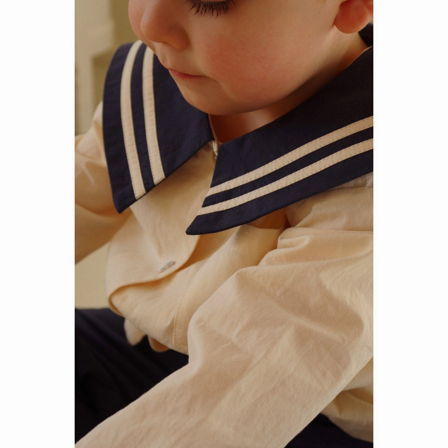 Oversized Konges Sljd Navy Blazer Sailor Shirt Gots