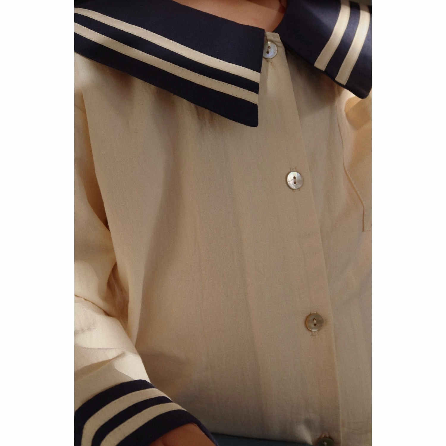 Oversized Konges Sljd Navy Blazer Sailor Shirt Gots