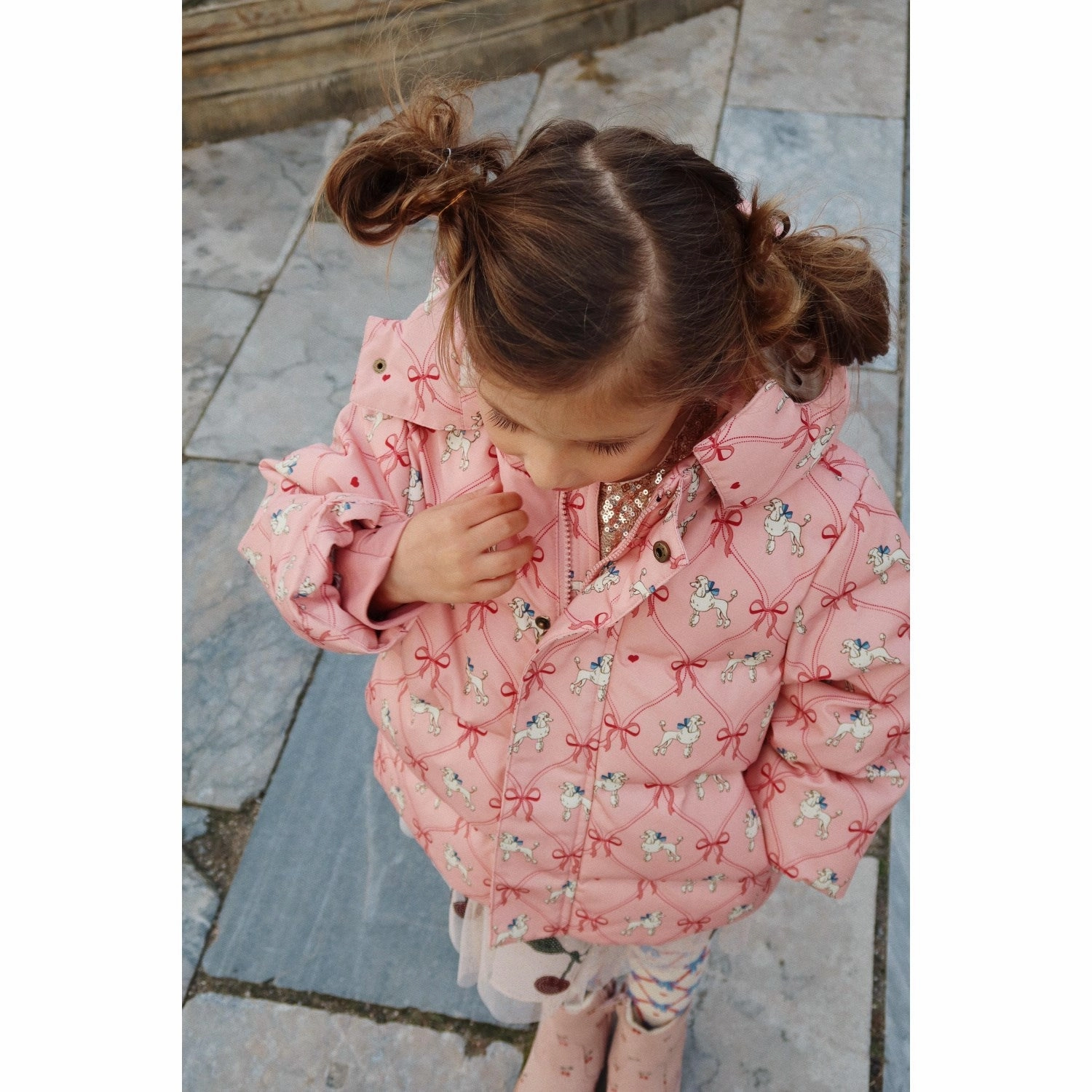 Oversized Konges Sljd Poodle Magnum Down Jacket Print Grs