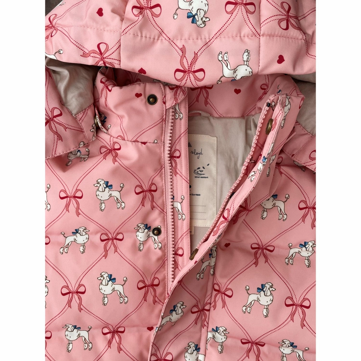 Oversized Konges Sljd Poodle Magnum Down Jacket Print Grs