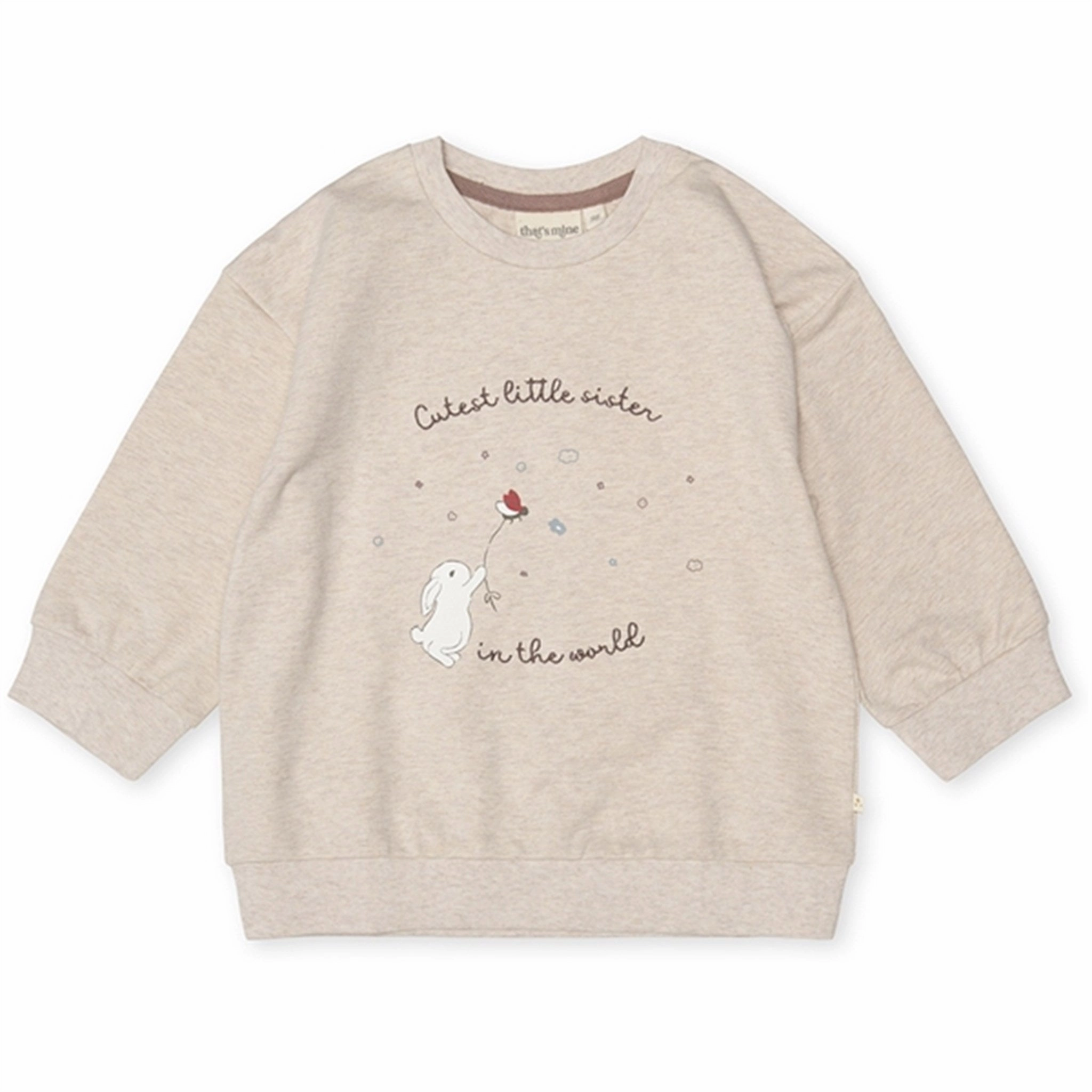 Oversized That's Mine Light Brown Melange Finley Little Sister Sweatshirt Exclusive