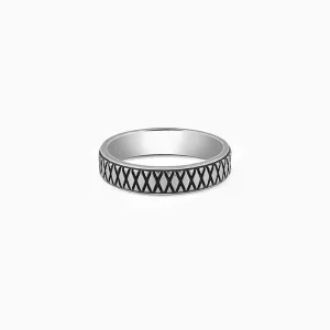 Oxidised Silver Knight's Desire Ring For Him