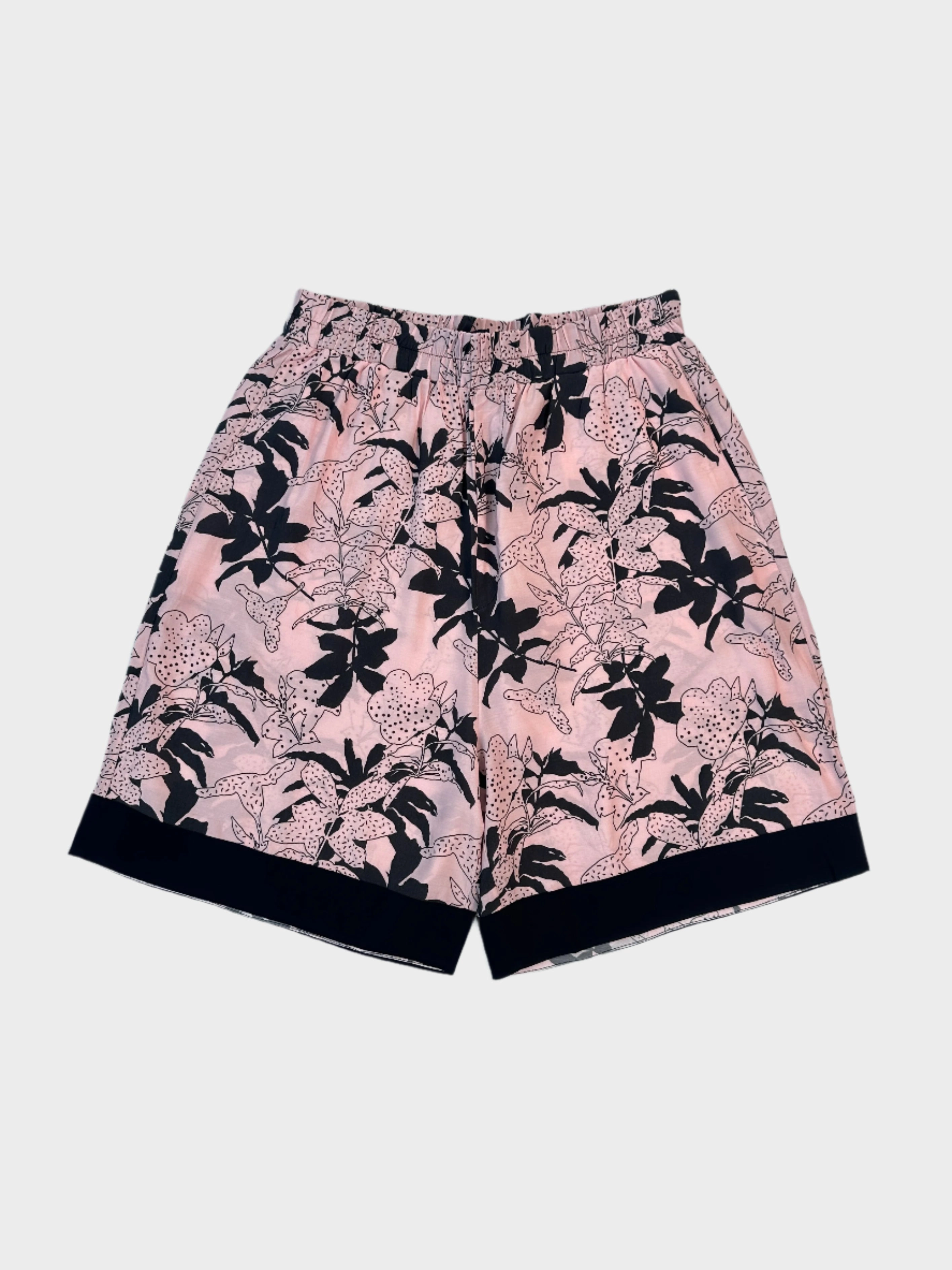 Pantalone Corto Floreale Con Elastico In Vita E Fondo A Contrasto new collection dress for ladies new eid collection for women new movie releases
