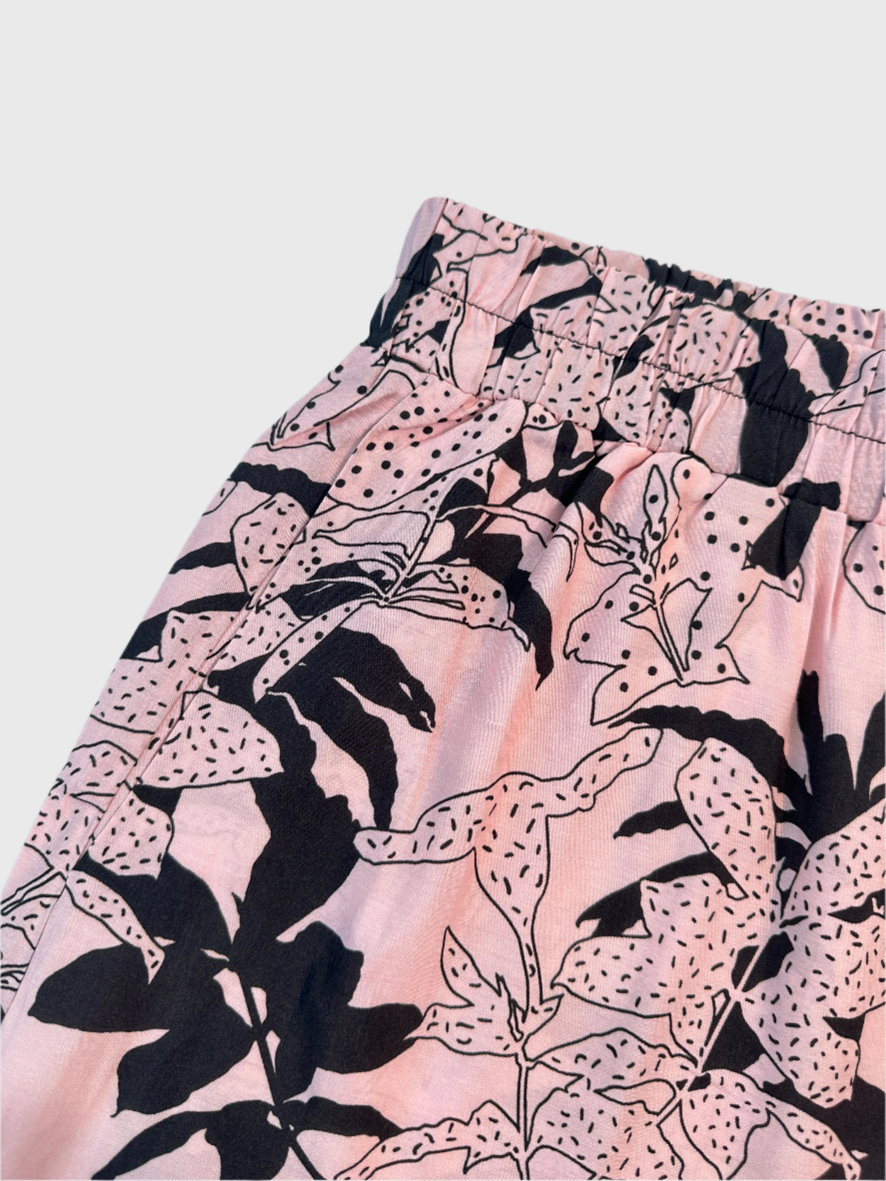 Pantalone Corto Floreale Con Elastico In Vita E Fondo A Contrasto new collection dress for ladies new eid collection for women
