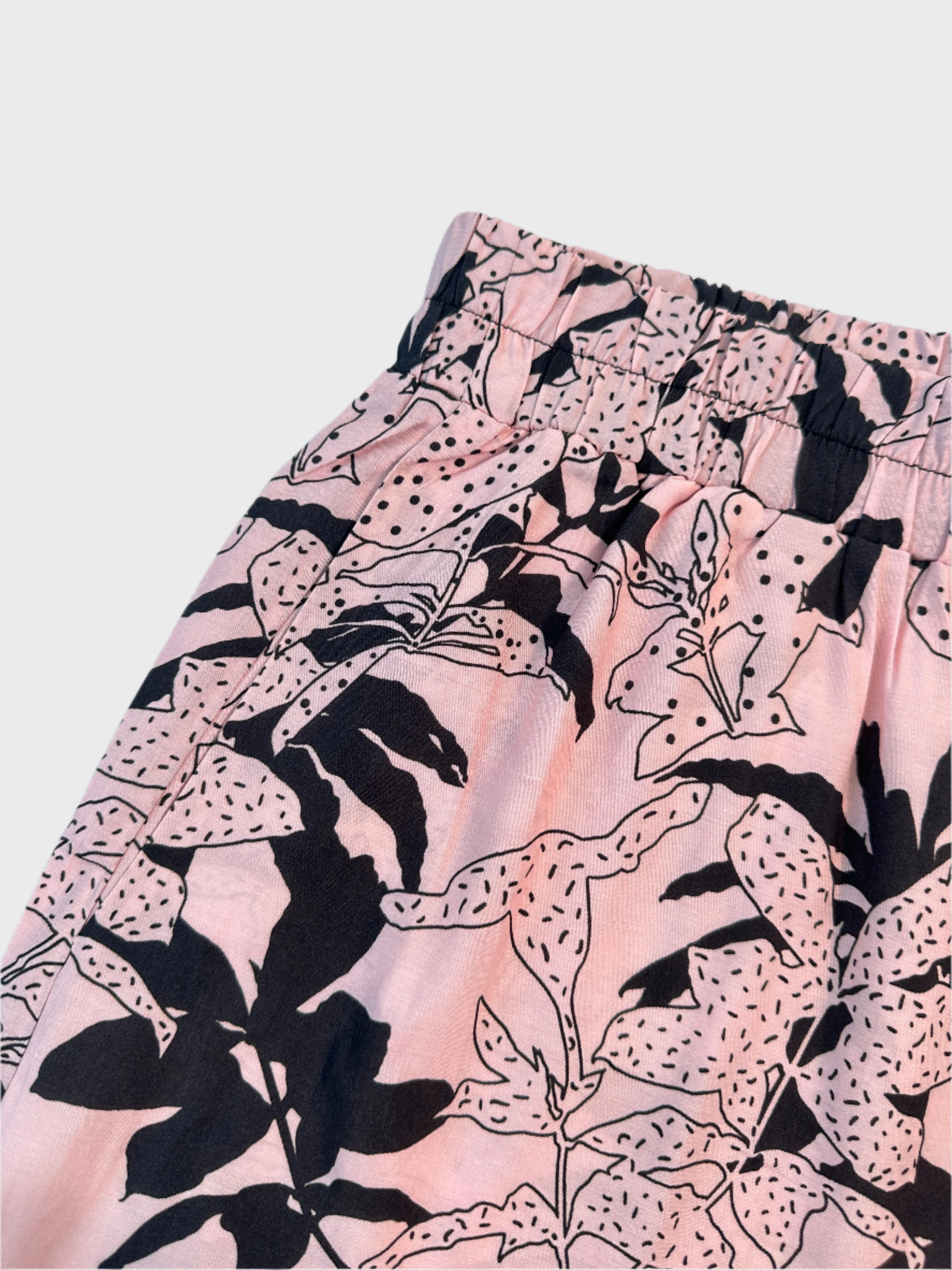Pantalone Corto Floreale Con Elastico In Vita E Fondo A Contrasto new collection dress for ladies new eid collection for women