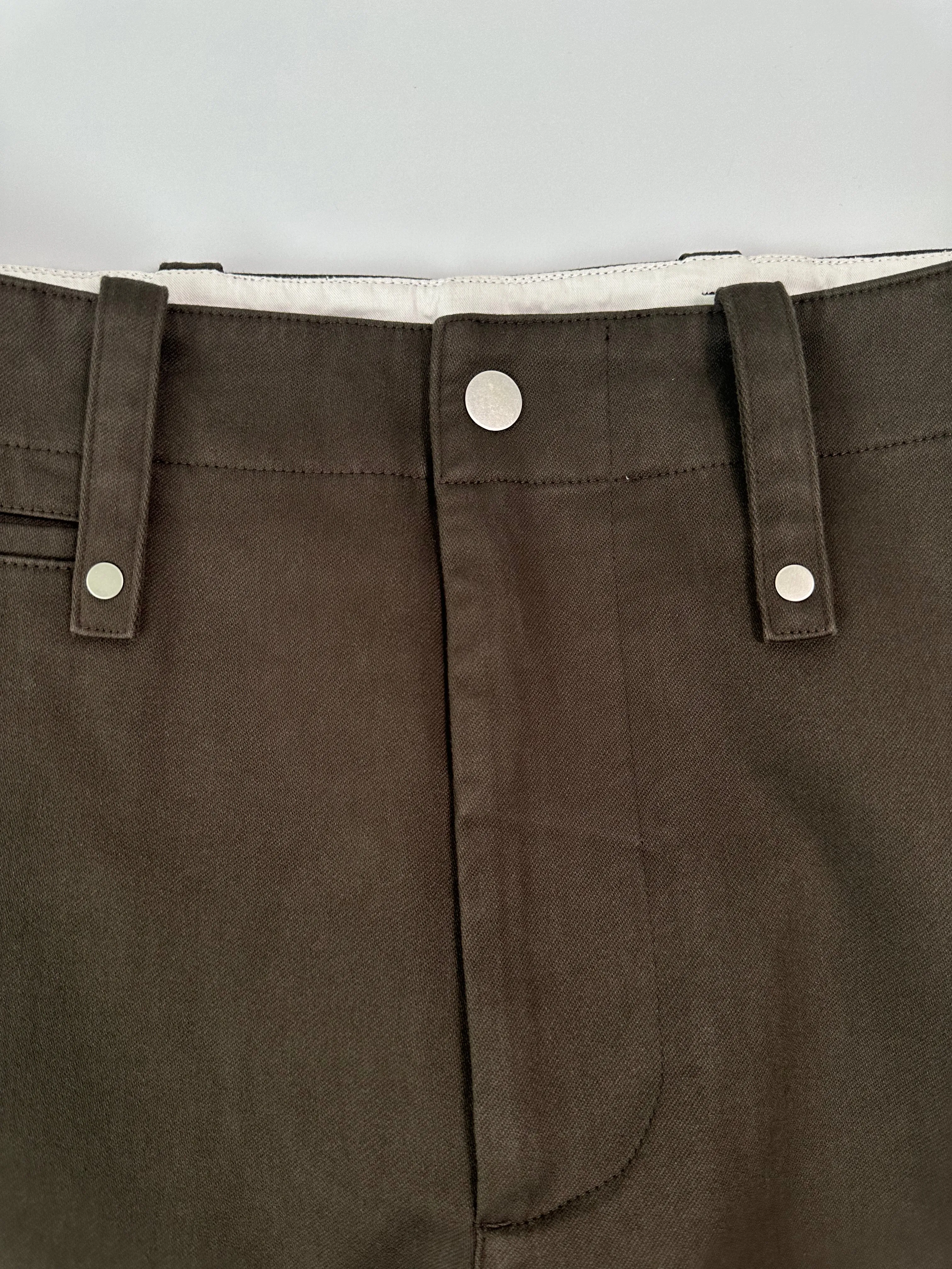 Pantaloni Marroni In Cotone Con Gamba Dritta birkenstock new arrivals shein new arrivals tops blouses
