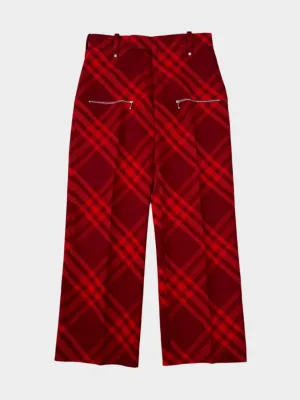 Pantaloni Rossi A Quadri Con Zip new album releases this week new arrival dress for women new collection shoes
