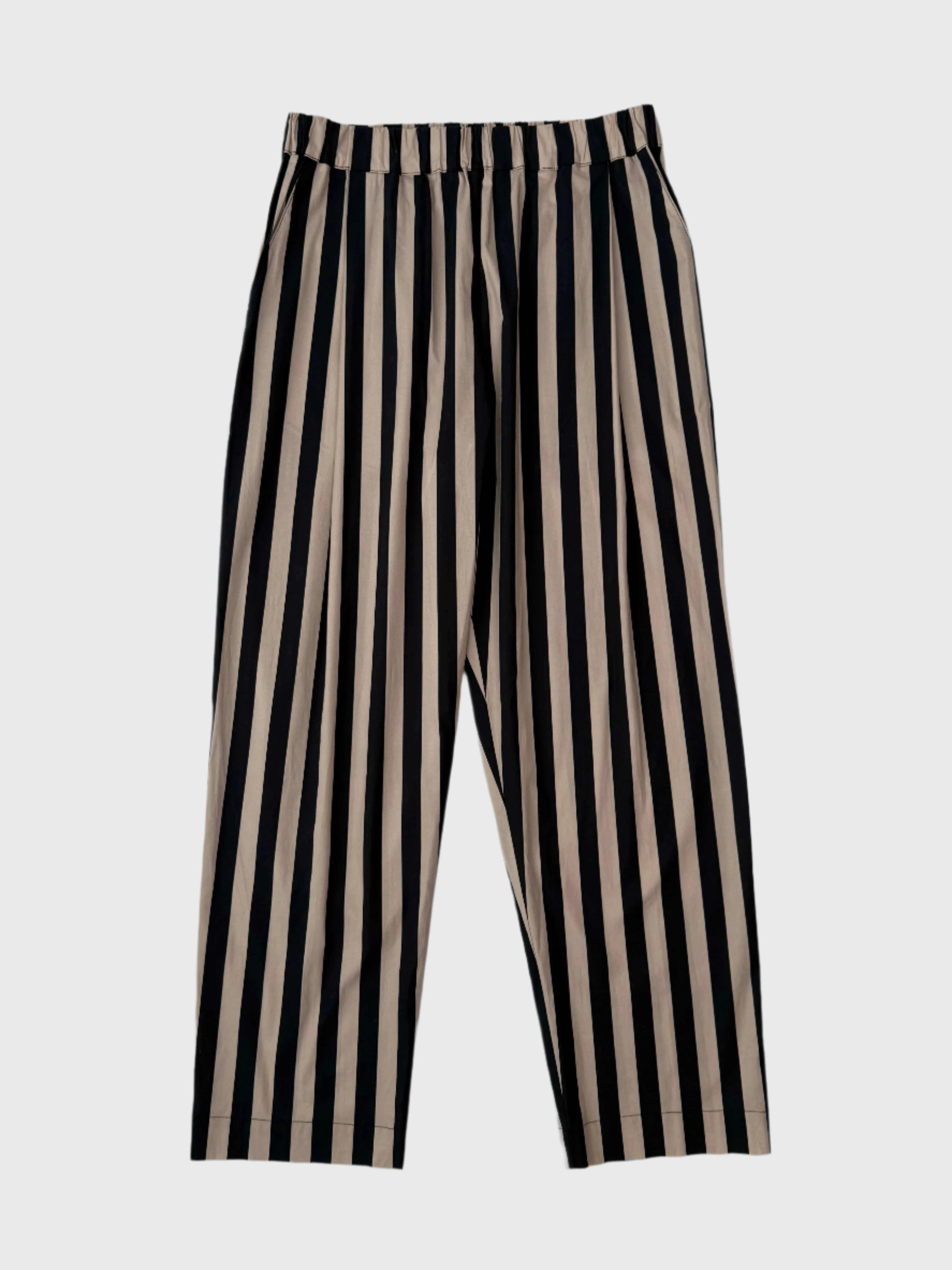 Pantaloni A Righe Verticali Beige E Nere queenspark new arrivals ladies new nike releases new collection clothing