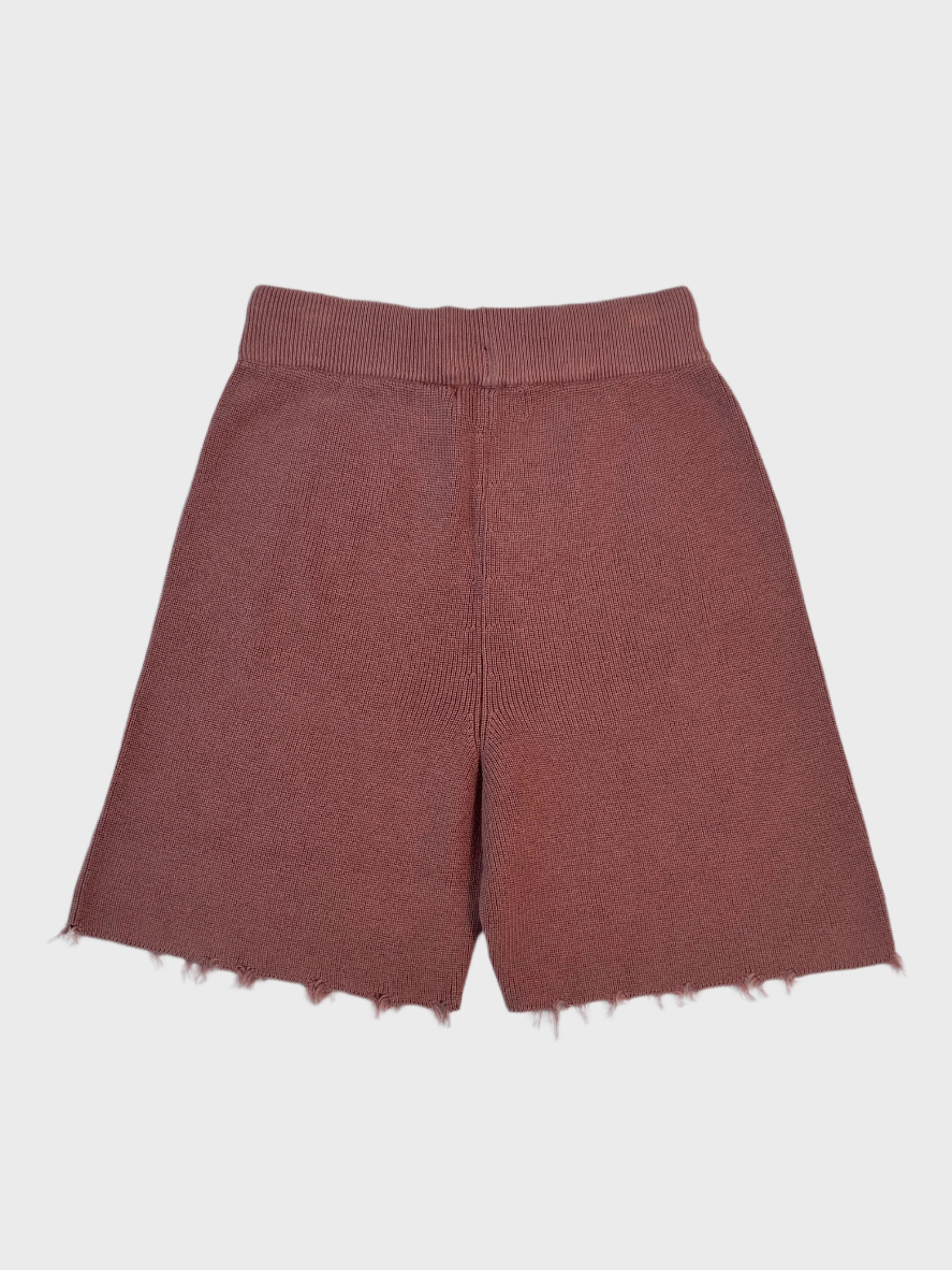 Pantaloni Corti In Maglia Con Fondo Sfrangiato new collection suit biba new arrivals