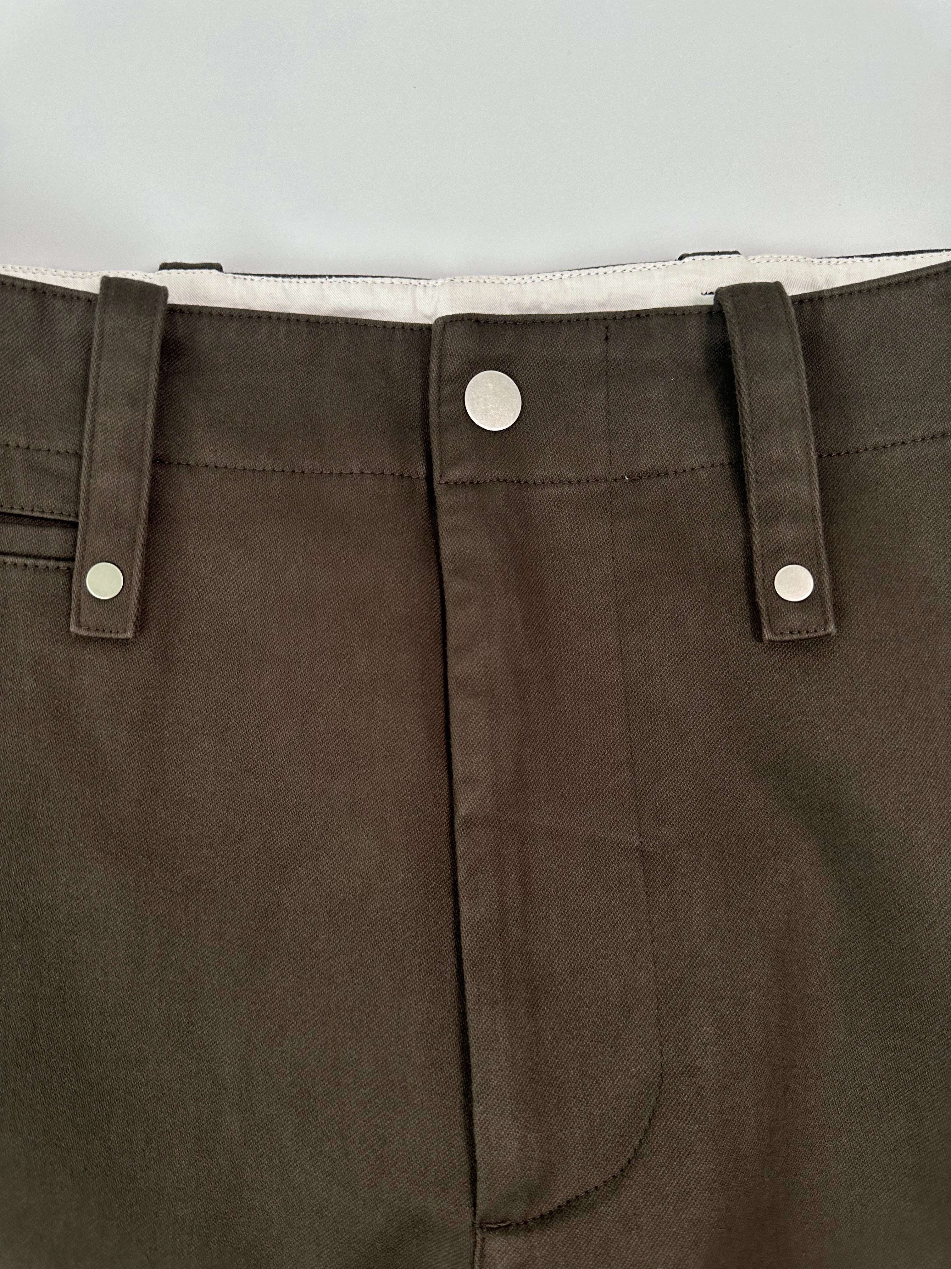 Pantaloni Marroni In Cotone Con Gamba Dritta birkenstock new arrivals shein new arrivals tops blouses
