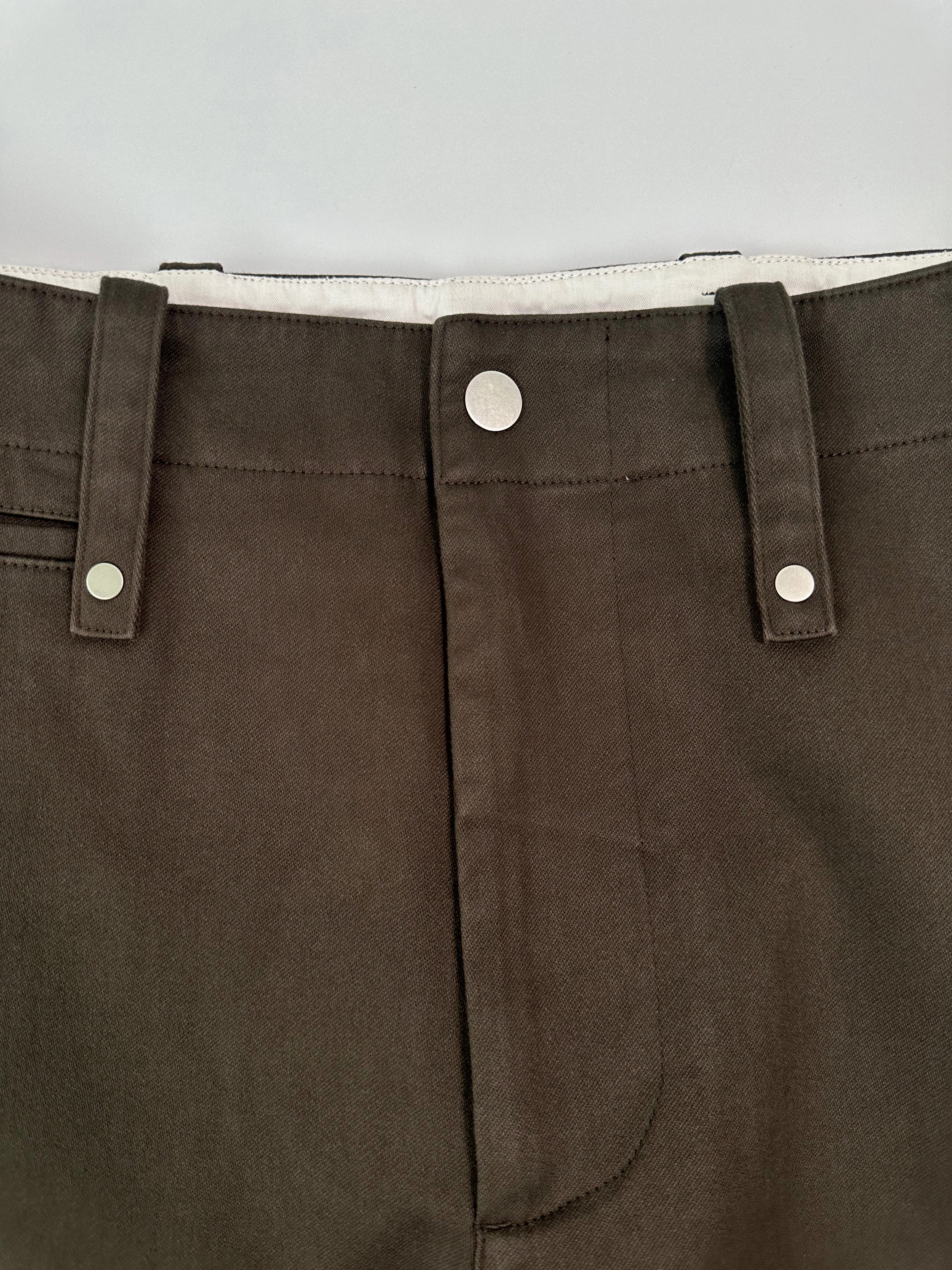 Pantaloni Marroni In Cotone Con Gamba Dritta birkenstock new arrivals shein new arrivals tops blouses