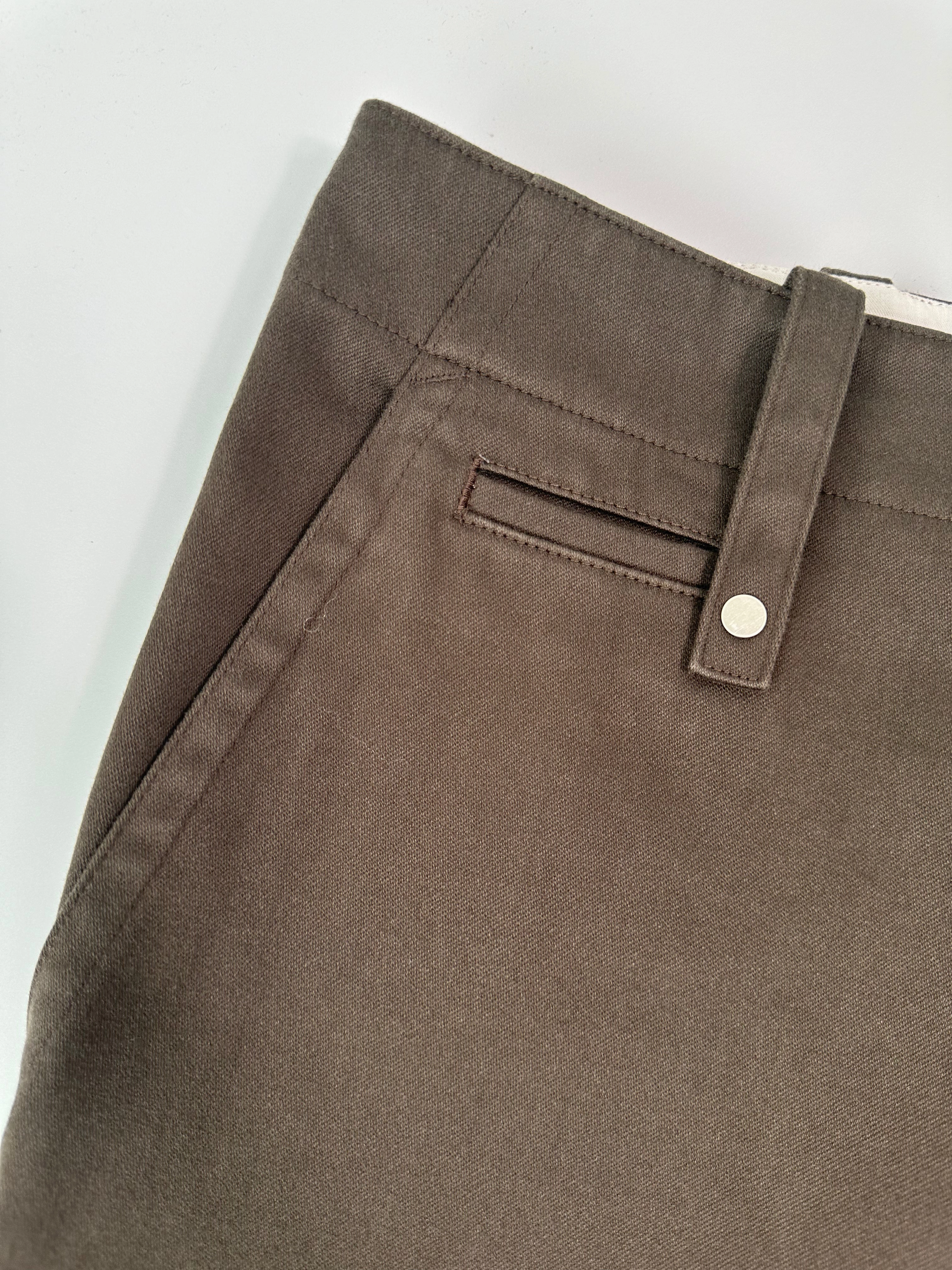Pantaloni Marroni In Cotone Con Gamba Dritta birkenstock new arrivals shein new arrivals tops blouses