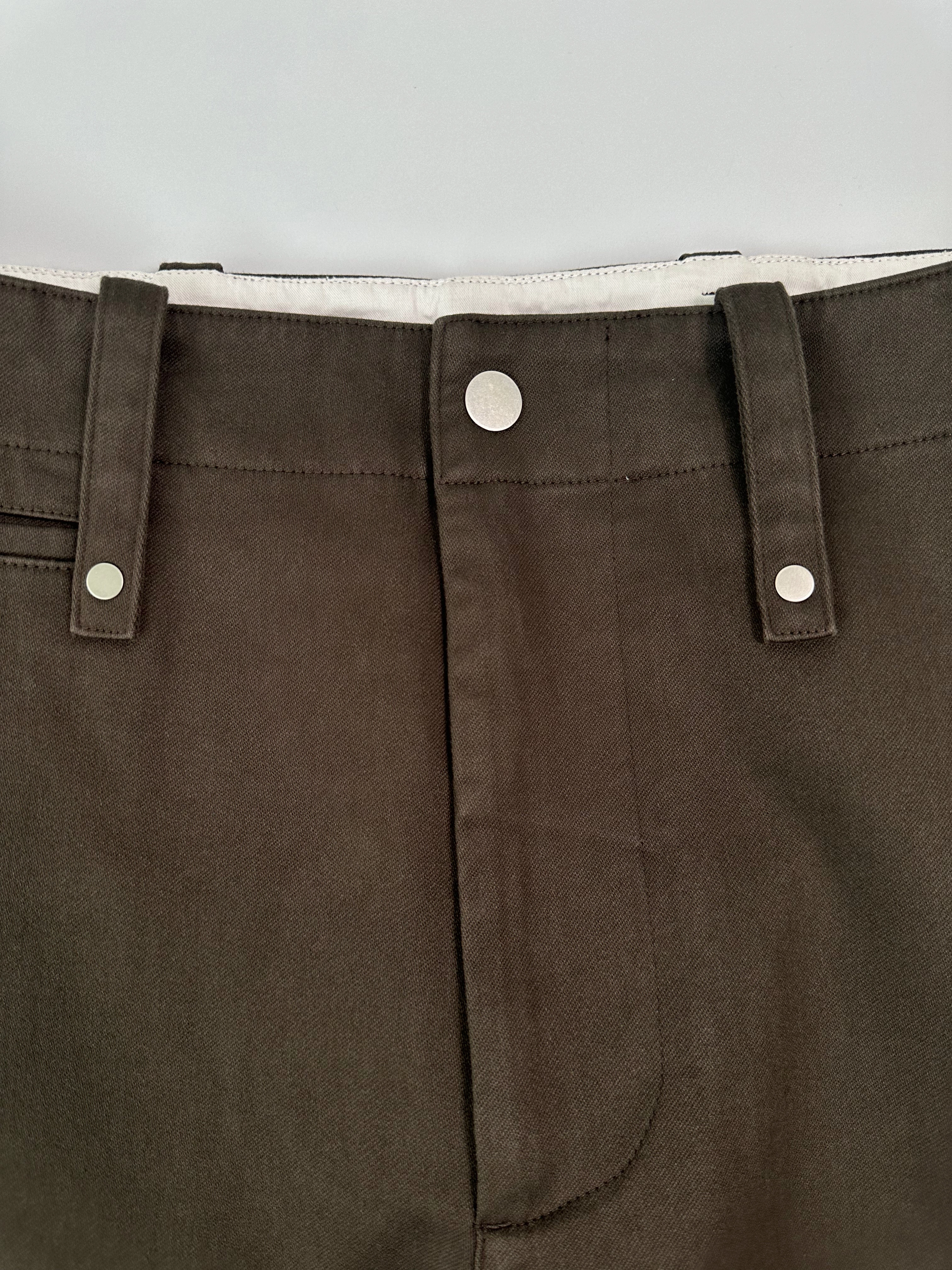 Pantaloni Marroni In Cotone Con Gamba Dritta birkenstock new arrivals shein new arrivals tops blouses