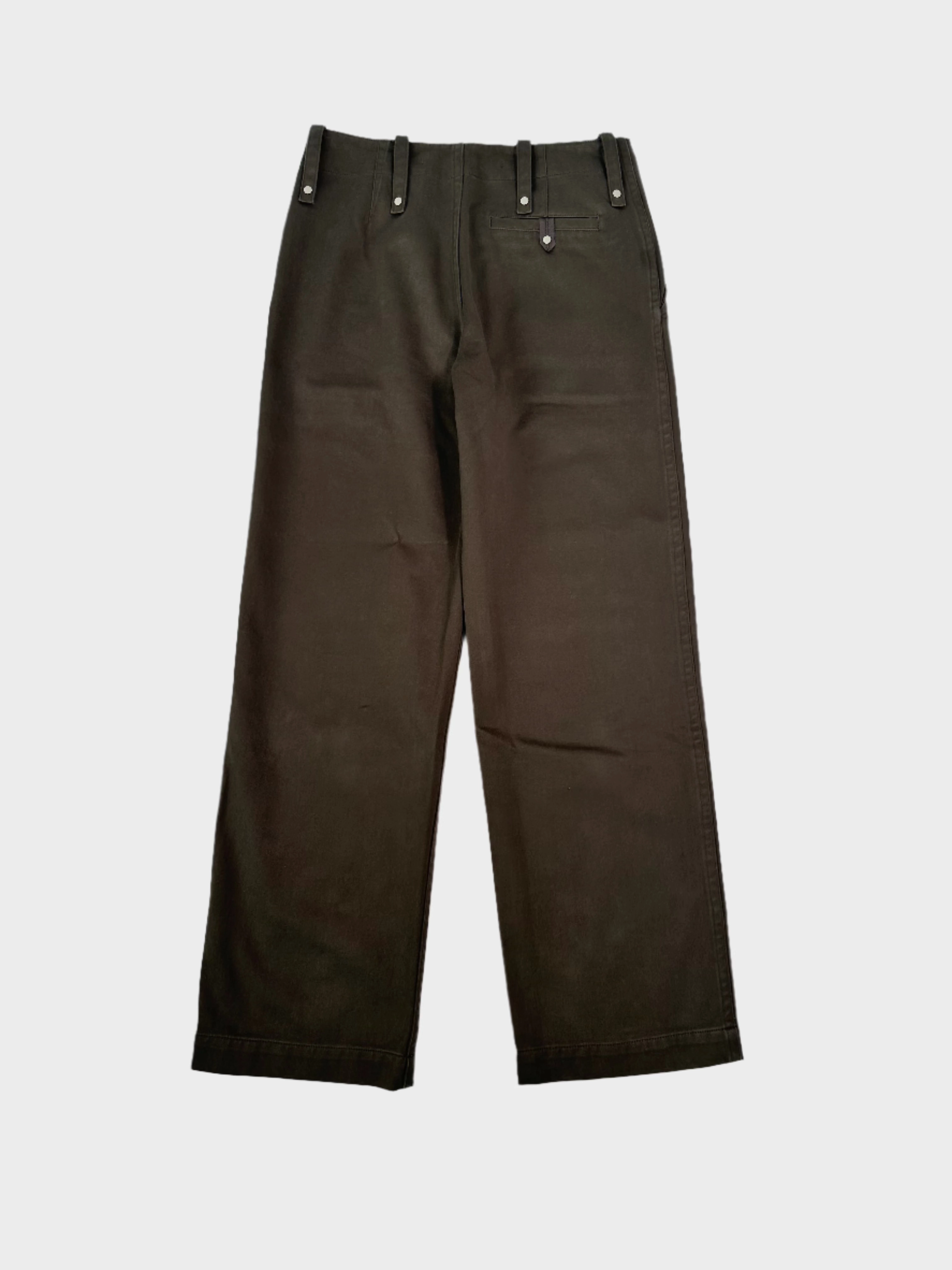 Pantaloni Marroni In Cotone Con Gamba Dritta birkenstock new arrivals shein new arrivals tops blouses