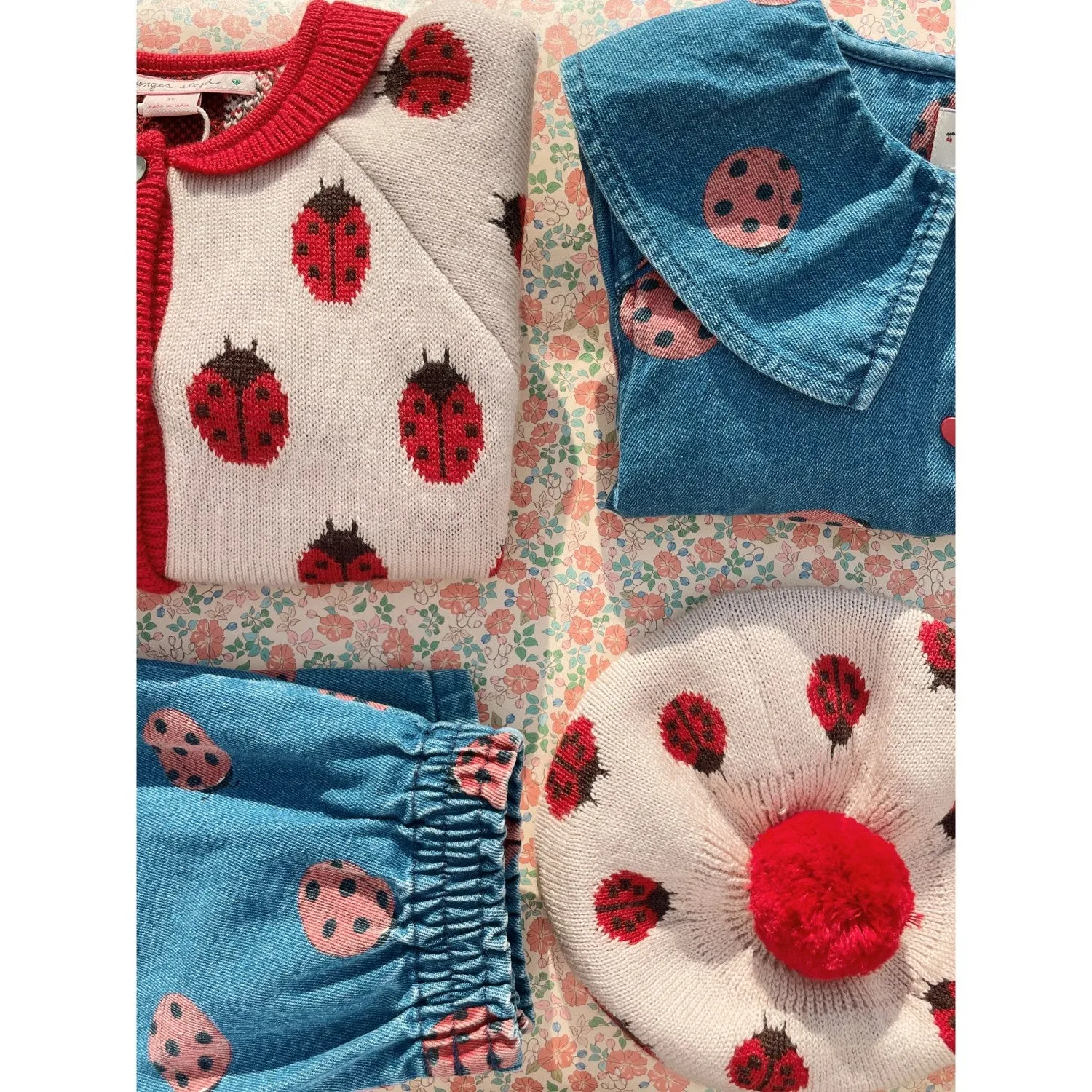 Pattern Konges Sljd Ladybug Magot Ladybug Frill Pants Gots
