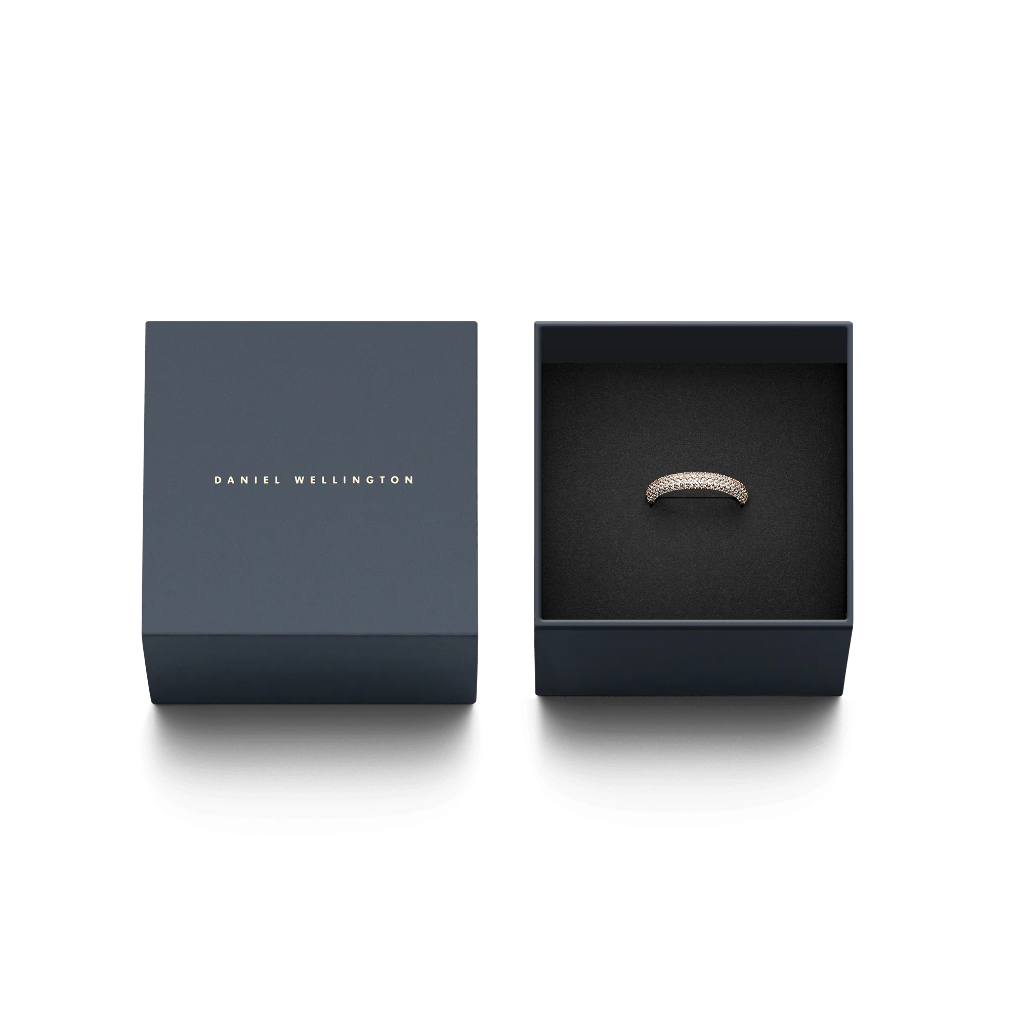 Pav Crystal Ring Rose Gold