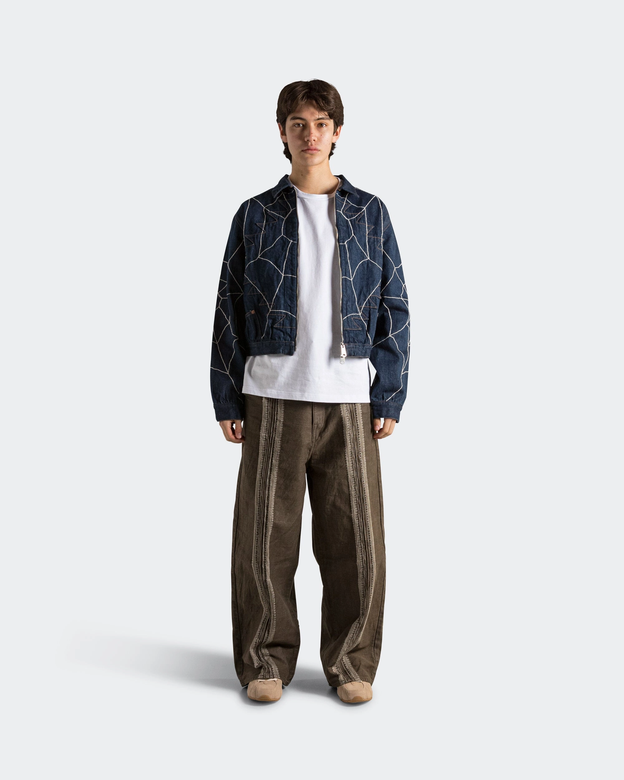 peachmode sarees new arrivals with price 13oz Denim STD Thunderbird Blouson (KOUNTRY DREAM CATCH Remake) - Indigo