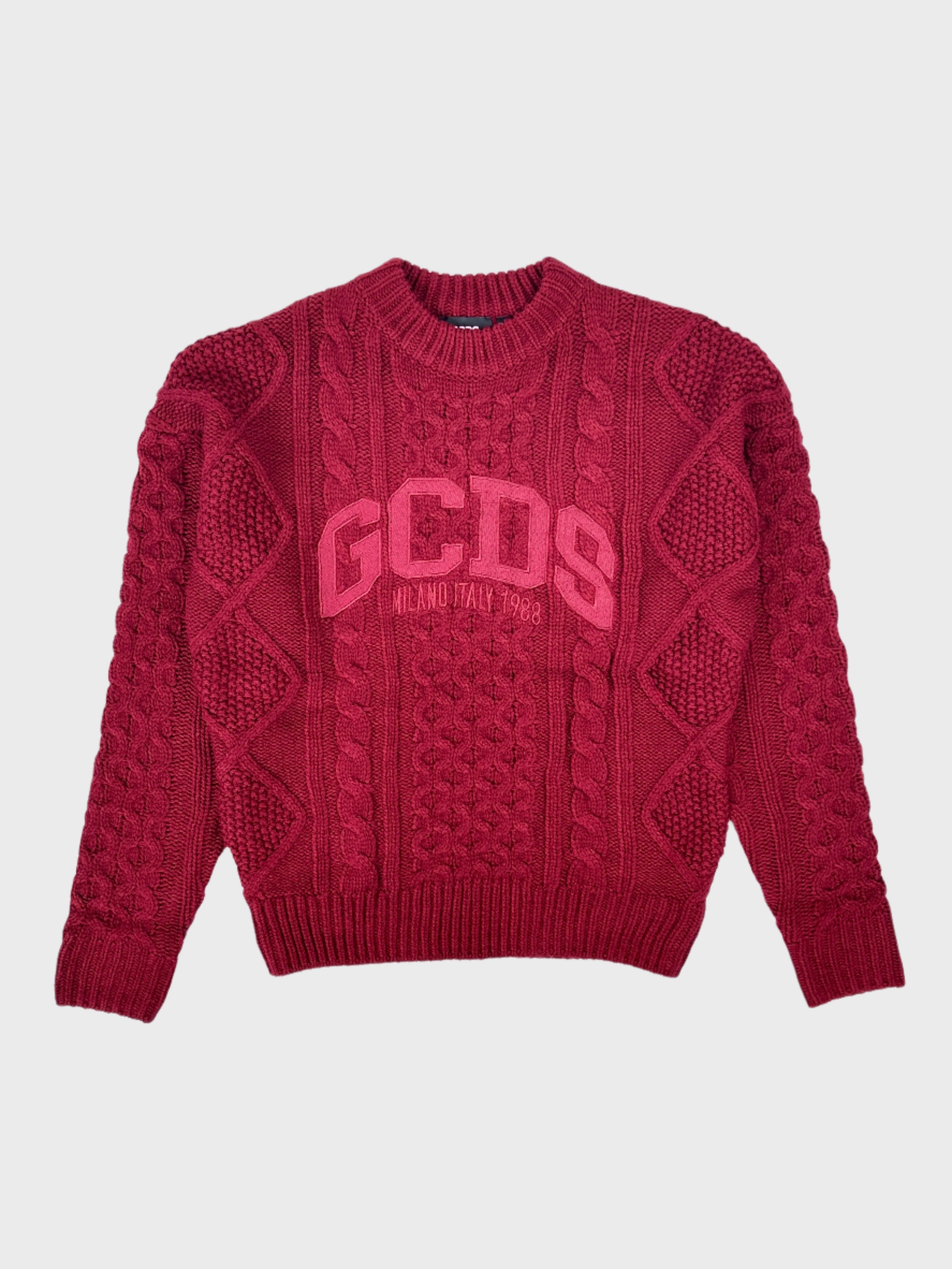 Maglione Bordeaux Intrecciato Con Logo woodland new arrivals kaleidoscope new arrivals new arrivals payetli elbise