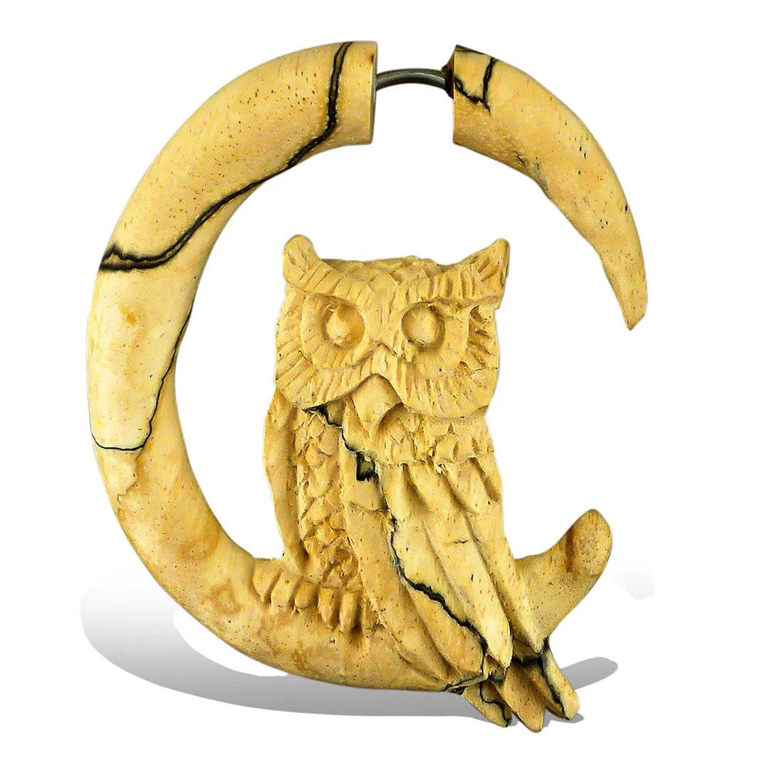 Perched Owl - Wood