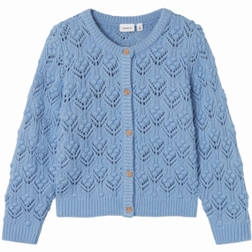 Perfection Name It Endless Sky Lasille Knit Cardigan Fashion