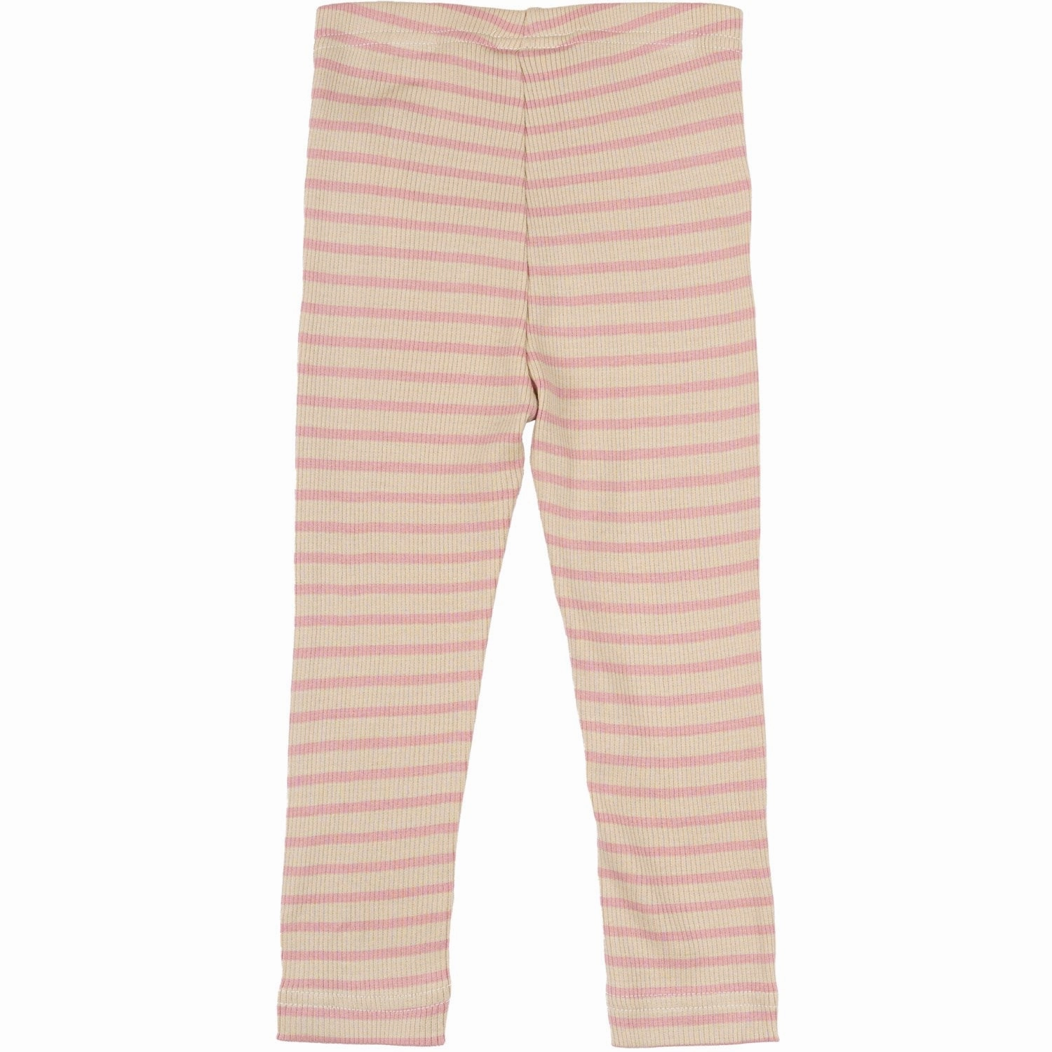 Petit Piao Bright Rose/Dark Off White Leggings Modal Striped Modern Formal
