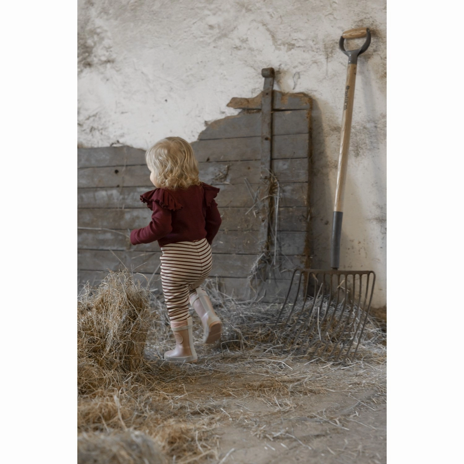 Petit Piao Dark Cherry Body Modal Frill Leather