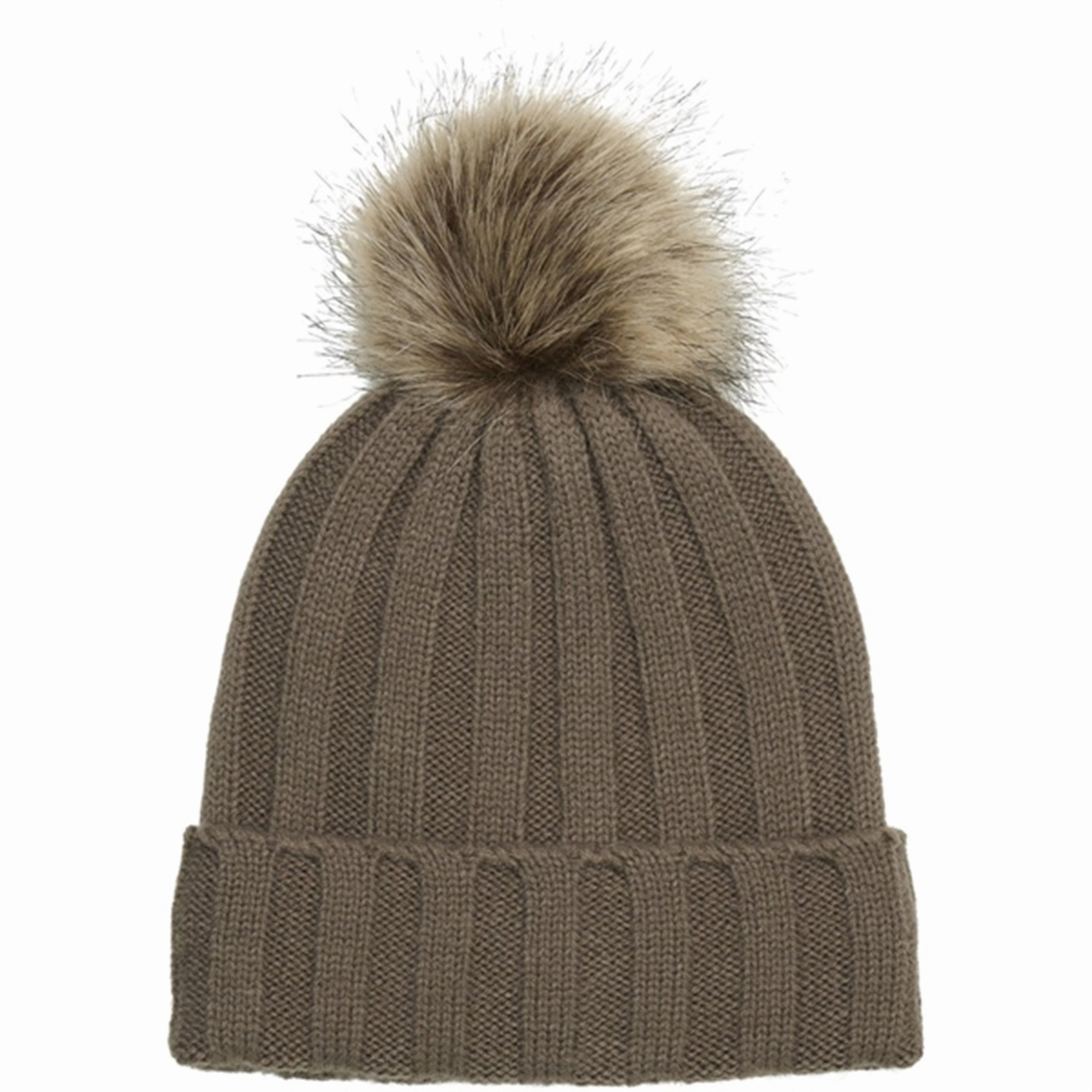 Pioneer En Fant Beenie m. Faux Fur Chocolate Chip Luxe