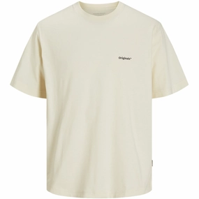 Pioneer Jack & Jones Junior Antique White Grapes Aros Easter Sketch T-Shirt Crew Neck Captivating