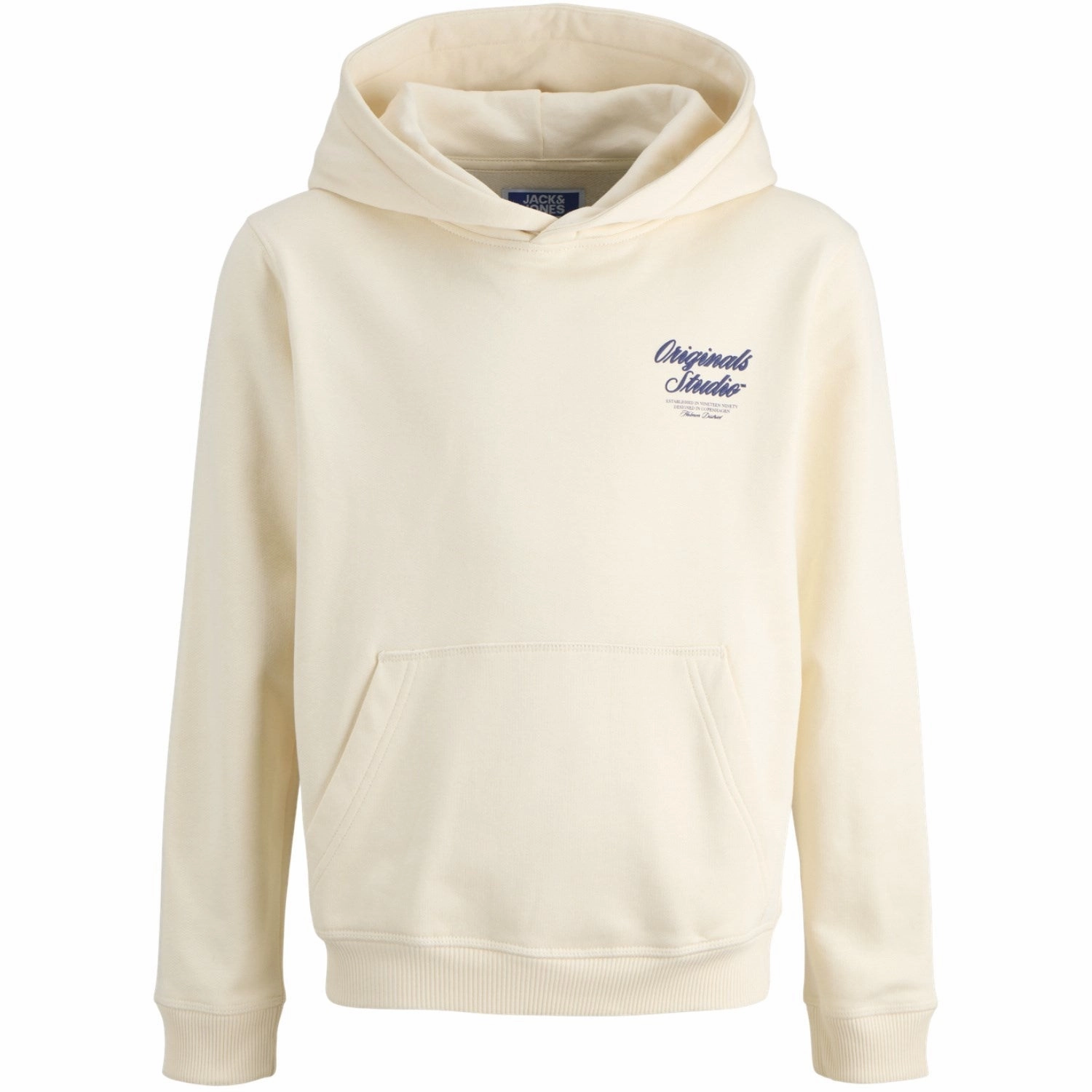 Captivating Jack & Jones Junior Antique White Jornorrebro Typo Back Sweat Hood Sn Jnr Sleek