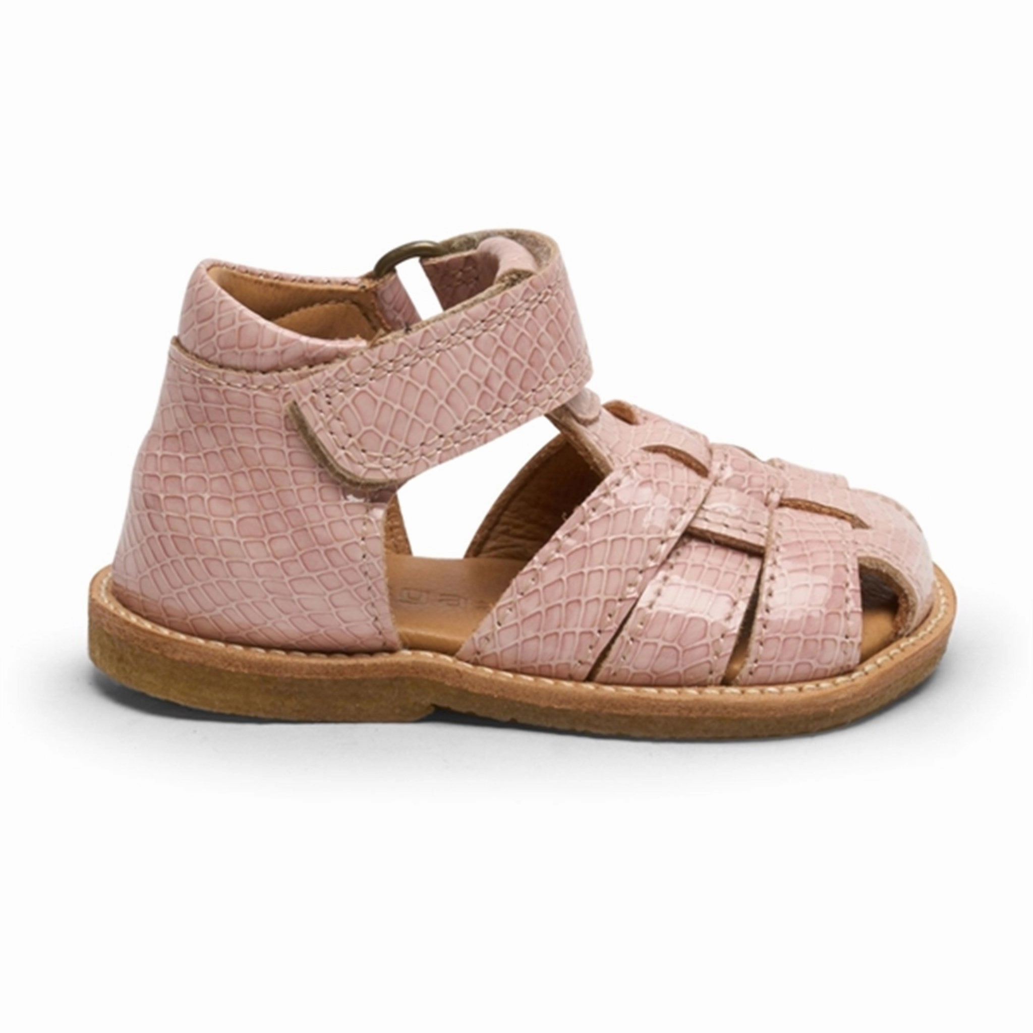 Plain shoes Bisgaard Ami Sandal Rose Croco
