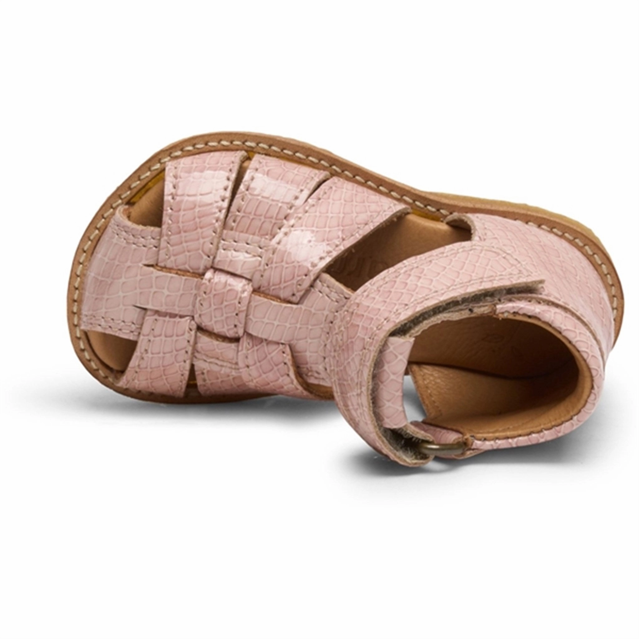 Plain shoes Bisgaard Ami Sandal Rose Croco