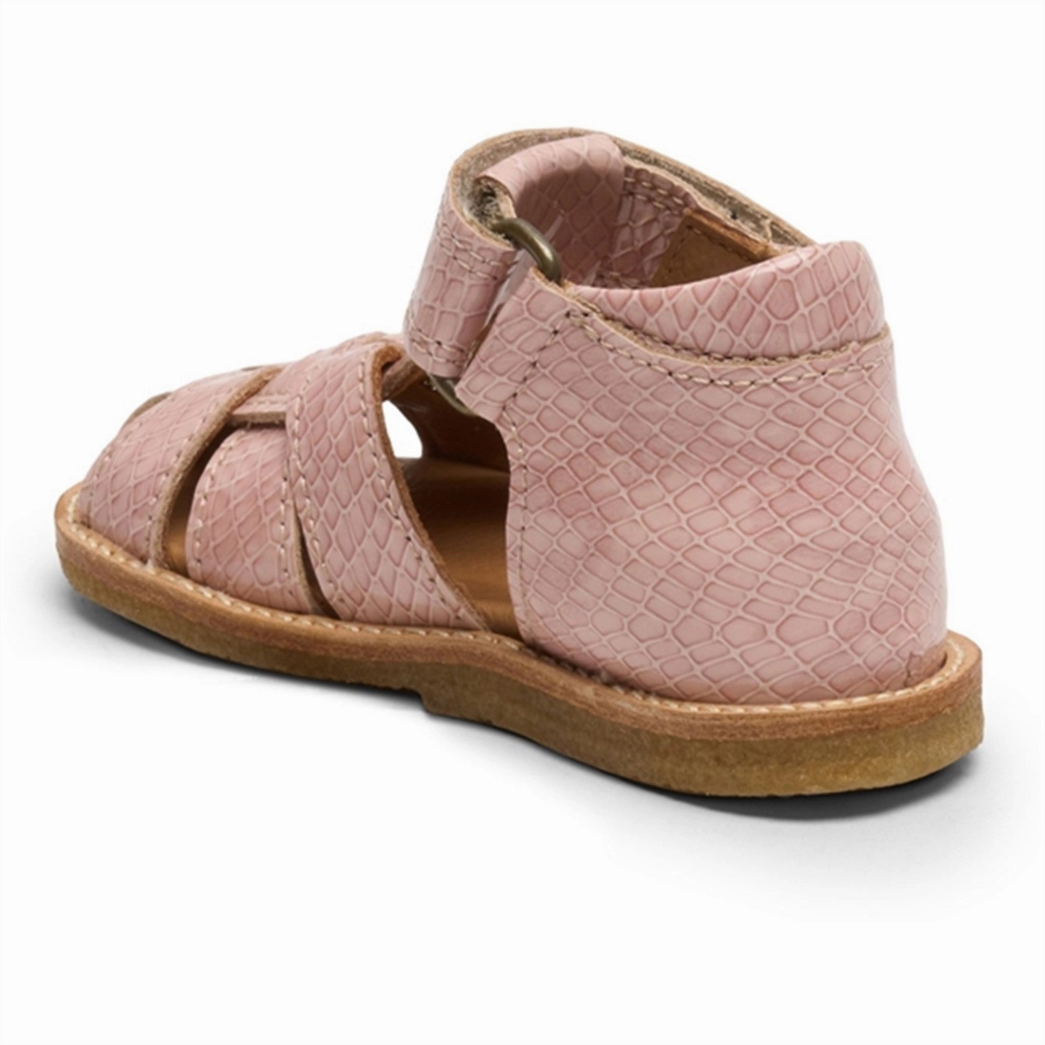 Plain shoes Bisgaard Ami Sandal Rose Croco