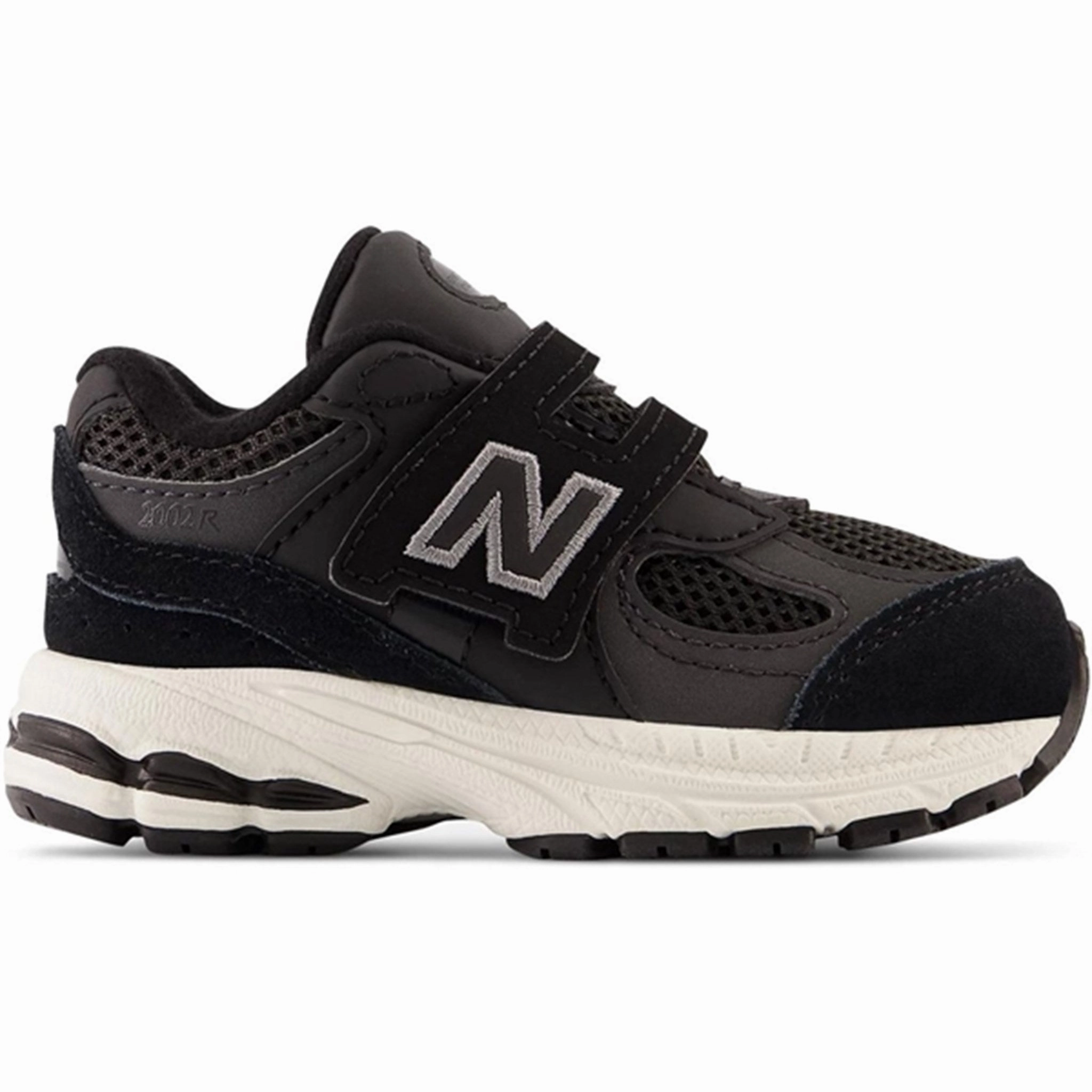 Platform shoes New Balance 2002 Hook & Loop Sneakers Black Cushioned insoles