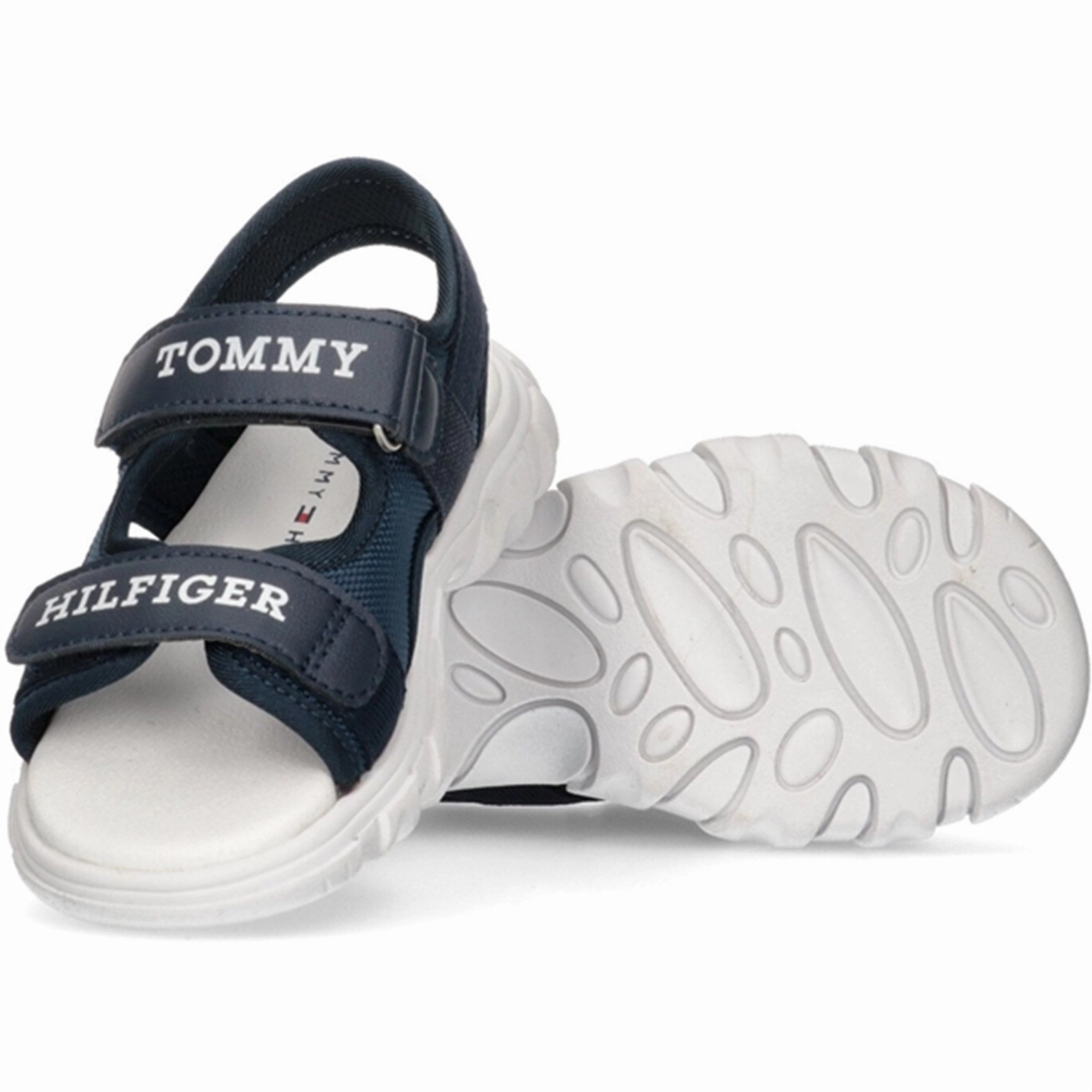 Platform shoes Tommy Hilfiger Logo Velcro Sandal Blue