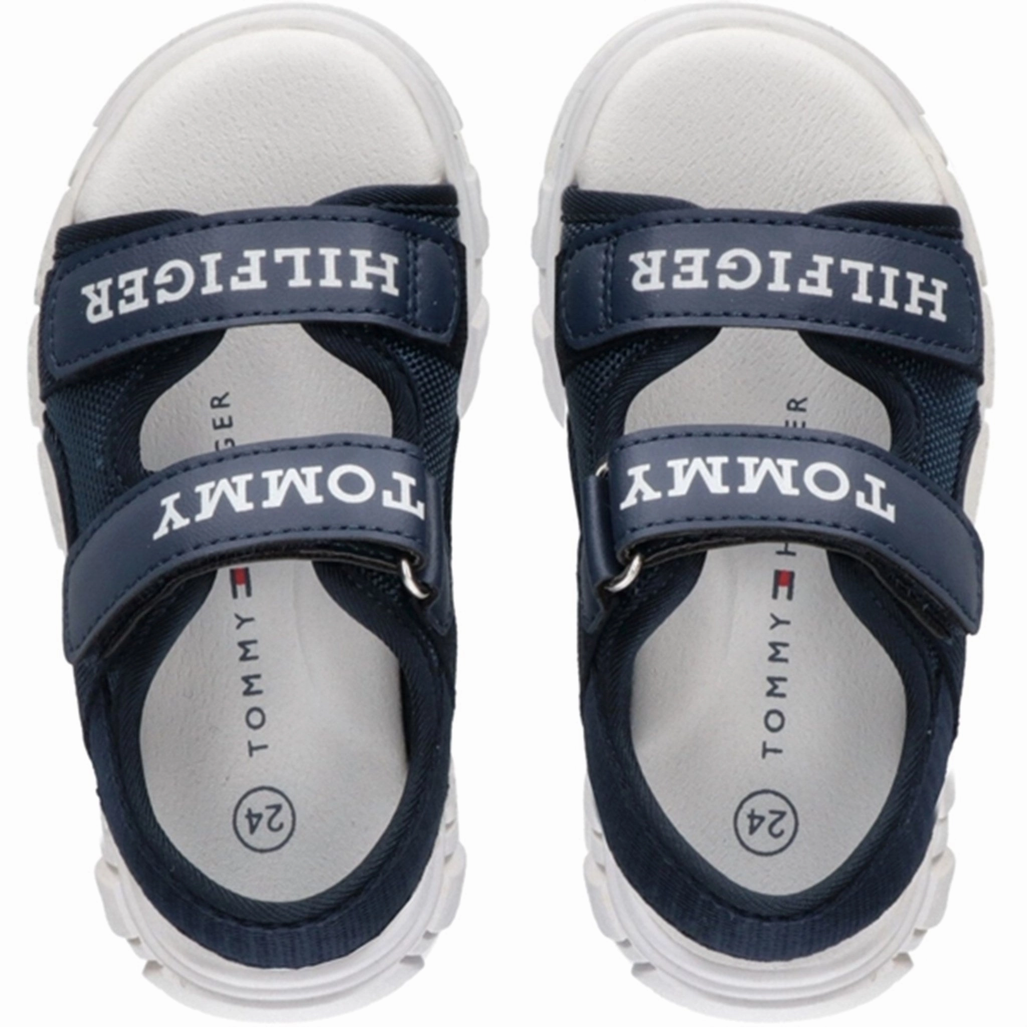 Platform shoes Tommy Hilfiger Logo Velcro Sandal Blue