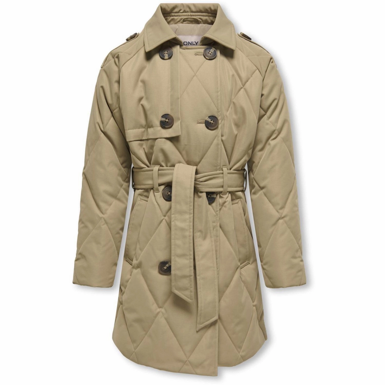 Pleat kids ONLY Petrified Oak Mauda Quilted Jacket Iconic