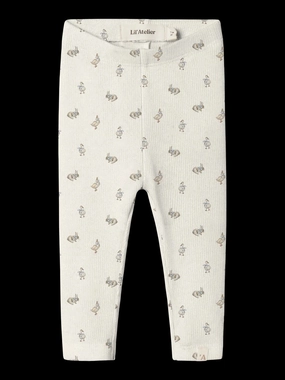 Pleat Lil'Atelier Turtledove Rabbit Lavo Emo Slim Leggings Hem