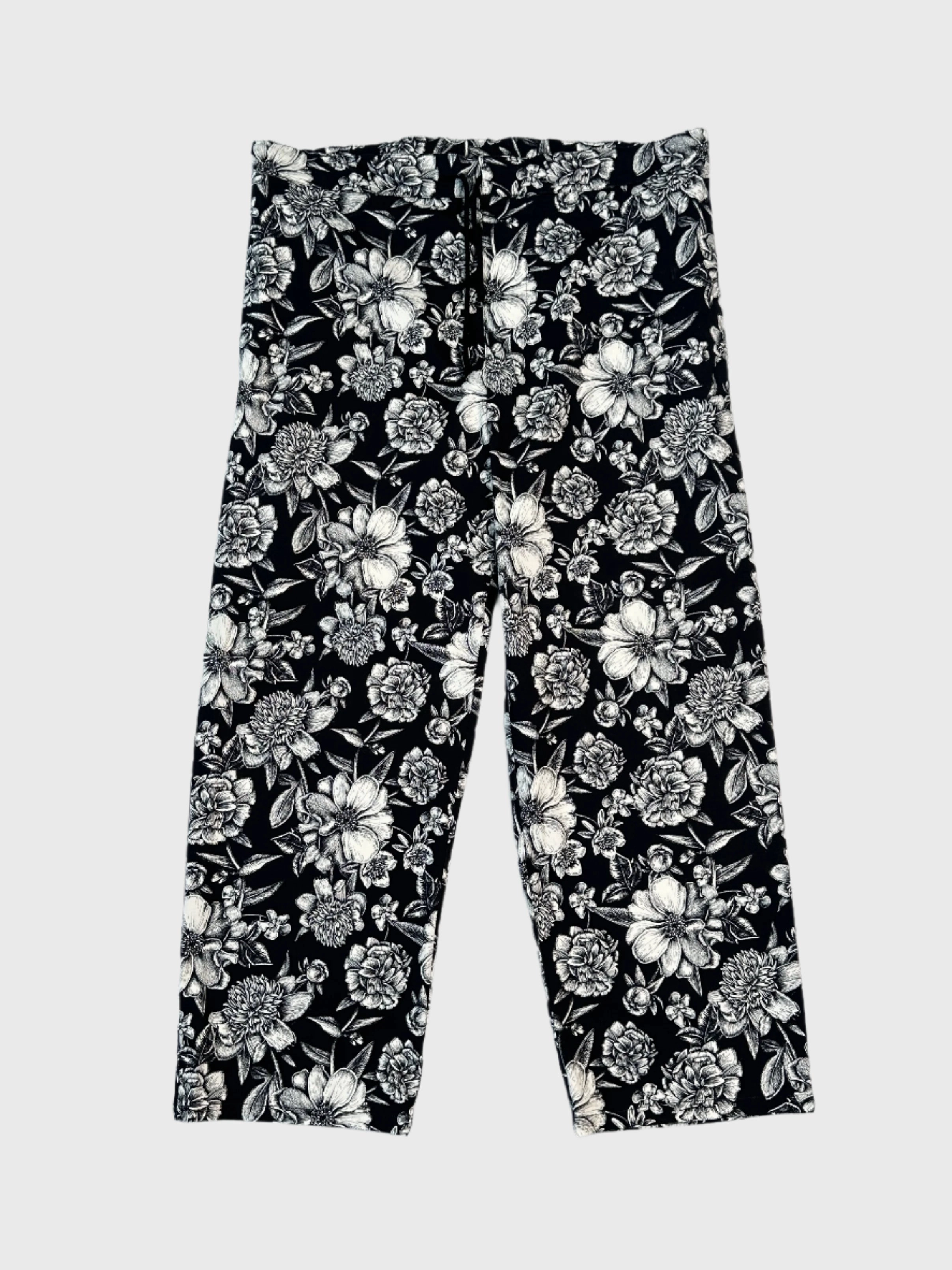 fabindia new arrivals kurtas Pantaloni Floreali Bianchi E Neri In Cotone Elastico truworths new arrivals ladies myntra dresses new arrivals kurtis