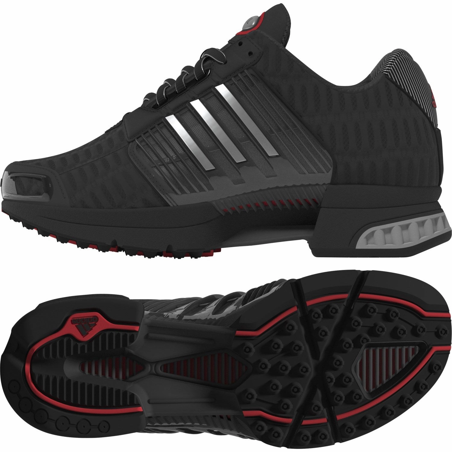 Pointe shoes adidas Originals Core Black/Matte Silver/Red Climacool 1 J Sneakers