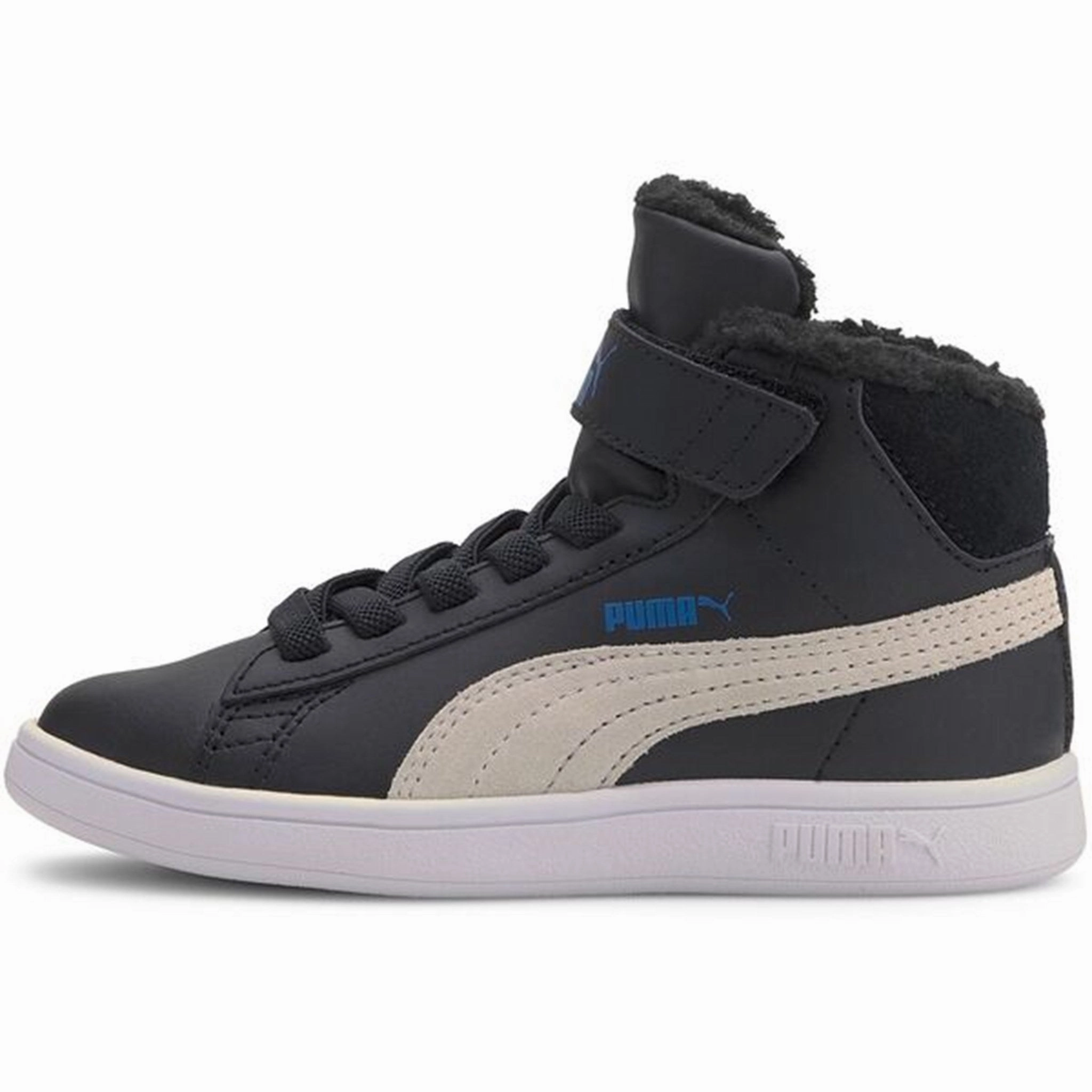 Pointe shoes Puma Sneakers Smash v2 Mid Fur Black/White
