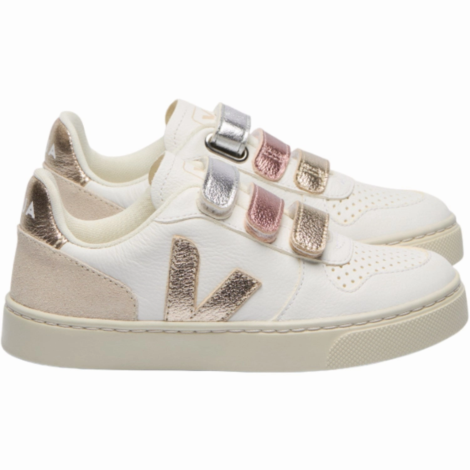 Pointe shoes Veja Multico Extra White Shiny Small V-10 Sneakers