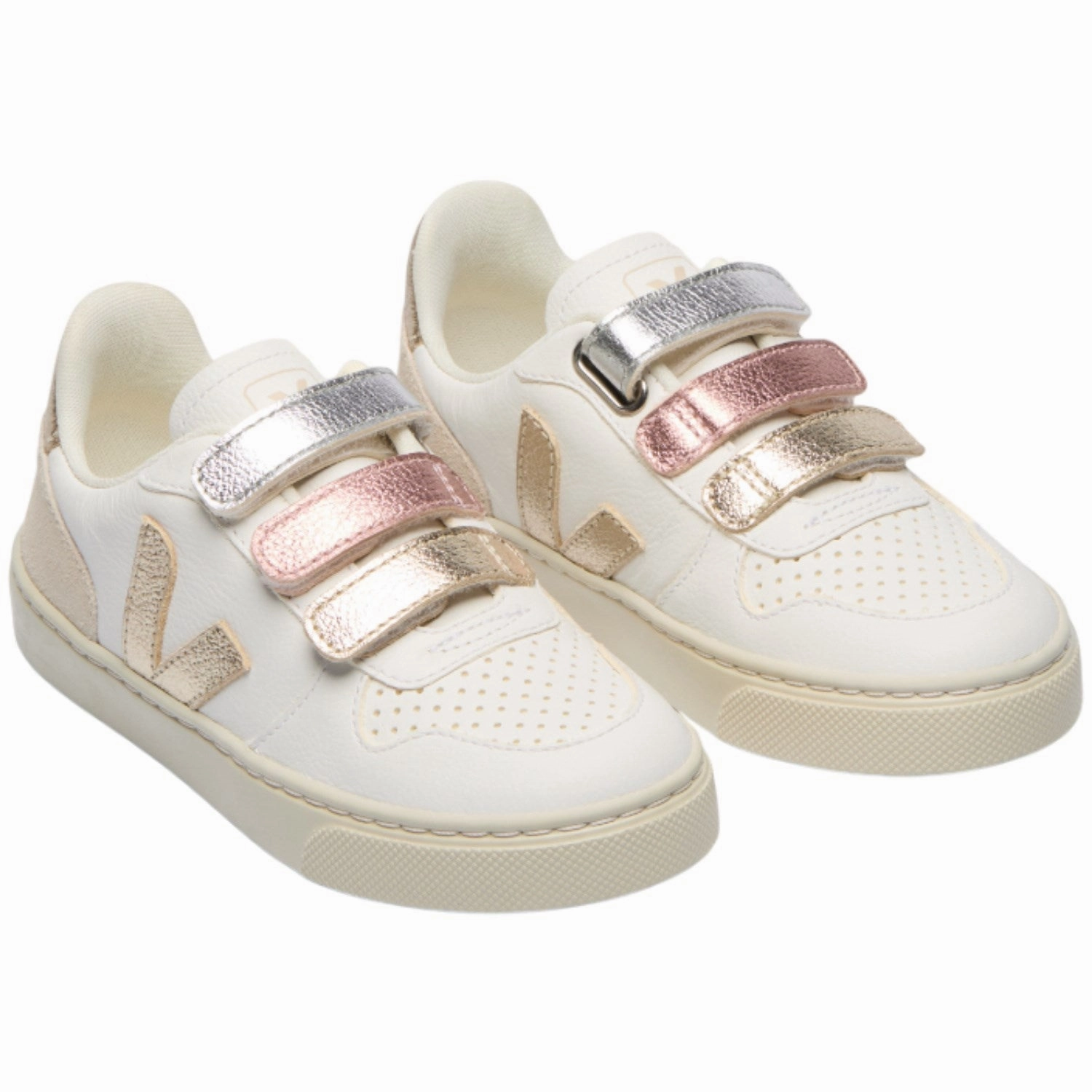 Pointe shoes Veja Multico Extra White Shiny Small V-10 Sneakers Surf shoes