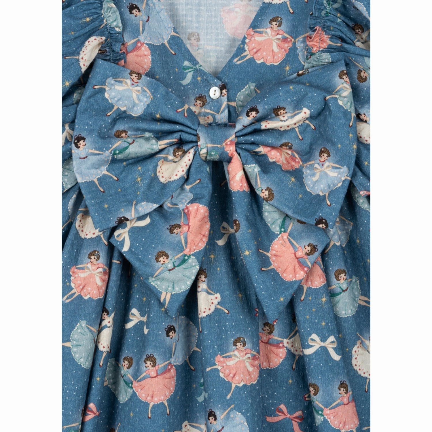 Polyester Konges Sljd Snow Bow Ballerina Evia Ls Bow Dress Gots