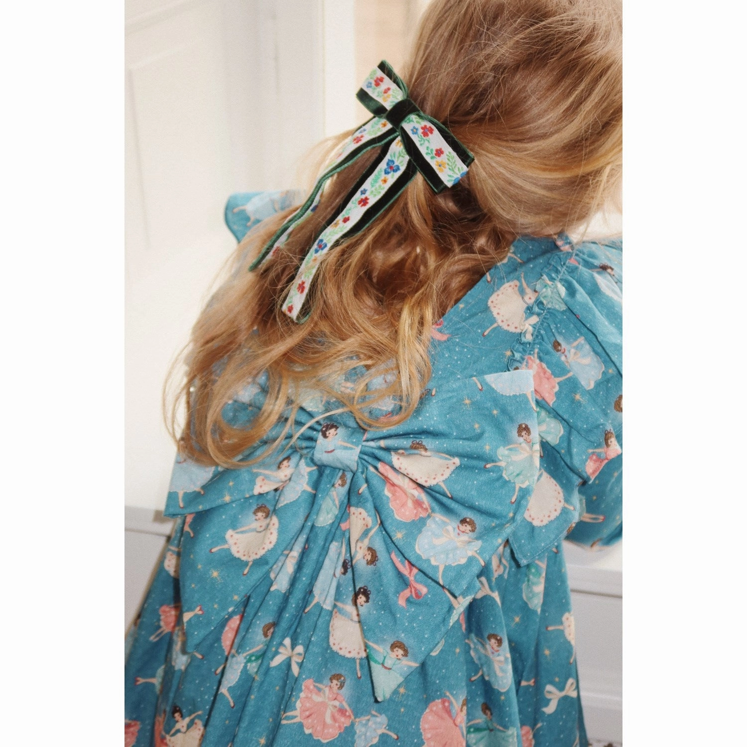 Polyester Konges Sljd Snow Bow Ballerina Evia Ls Bow Dress Gots