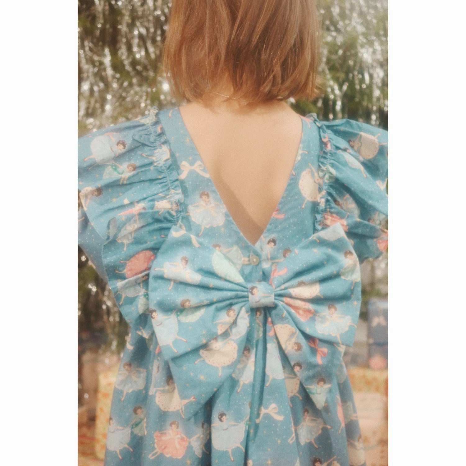 Polyester Konges Sljd Snow Bow Ballerina Evia Ls Bow Dress Gots